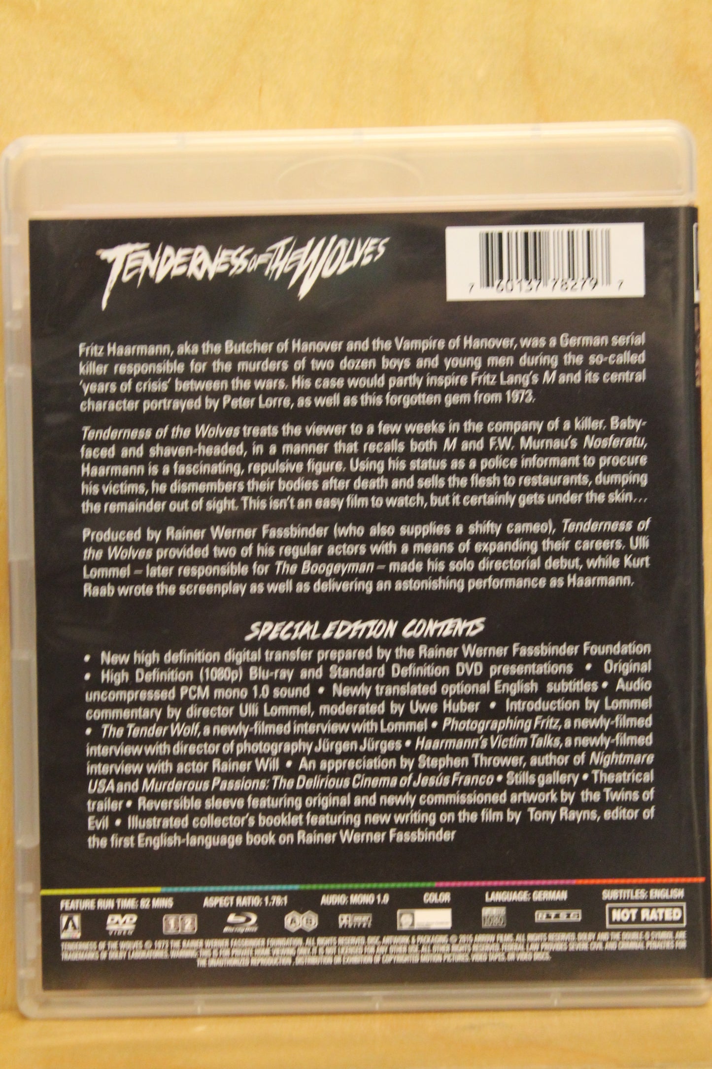 Tenderness of the Wolves Blu-ray
