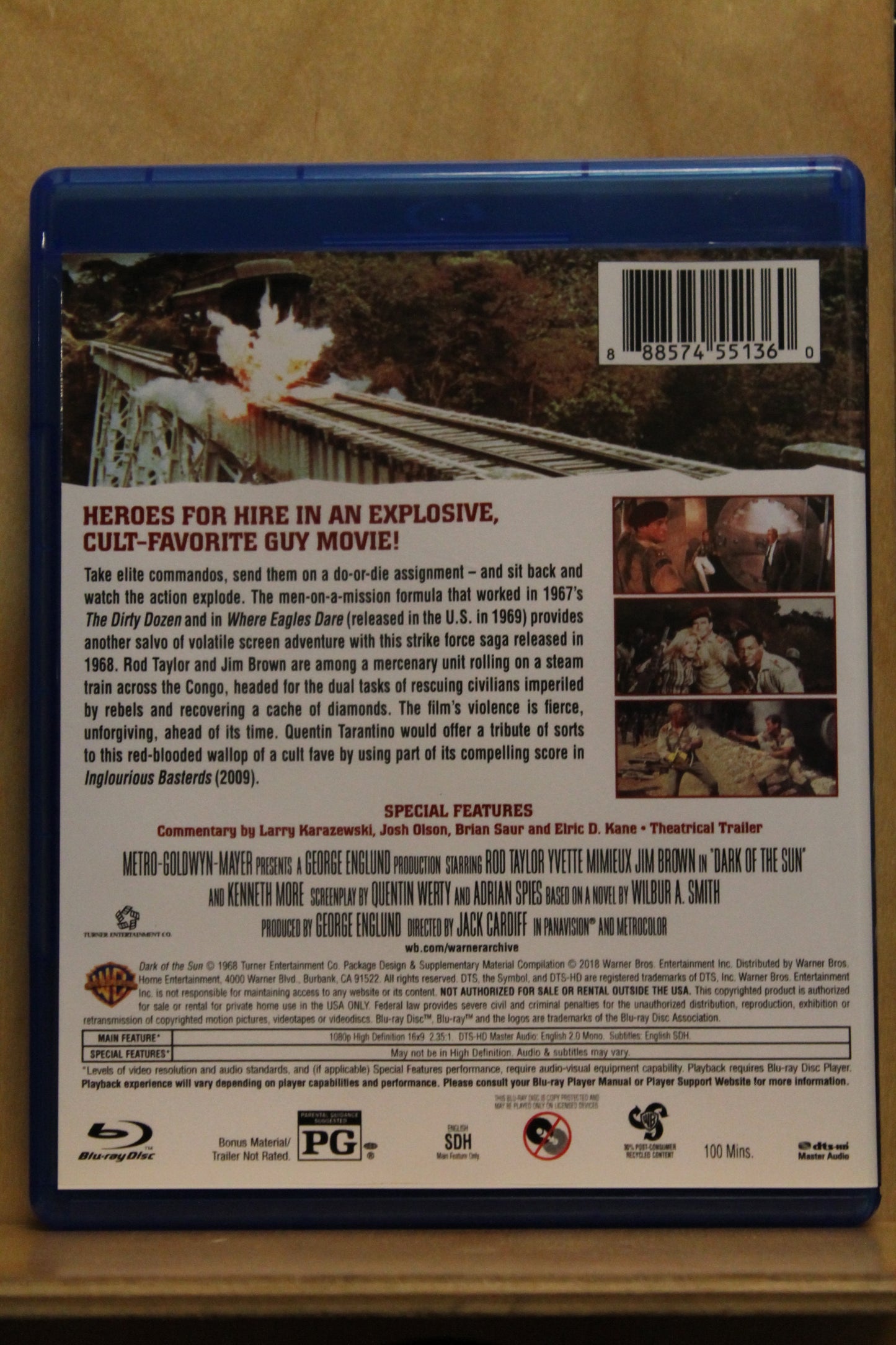 Dark of the Sun Blu-ray