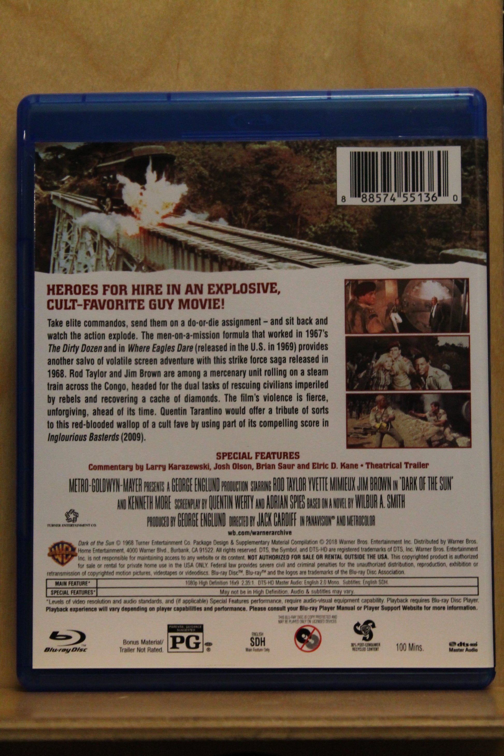 Dark of the Sun Blu-ray