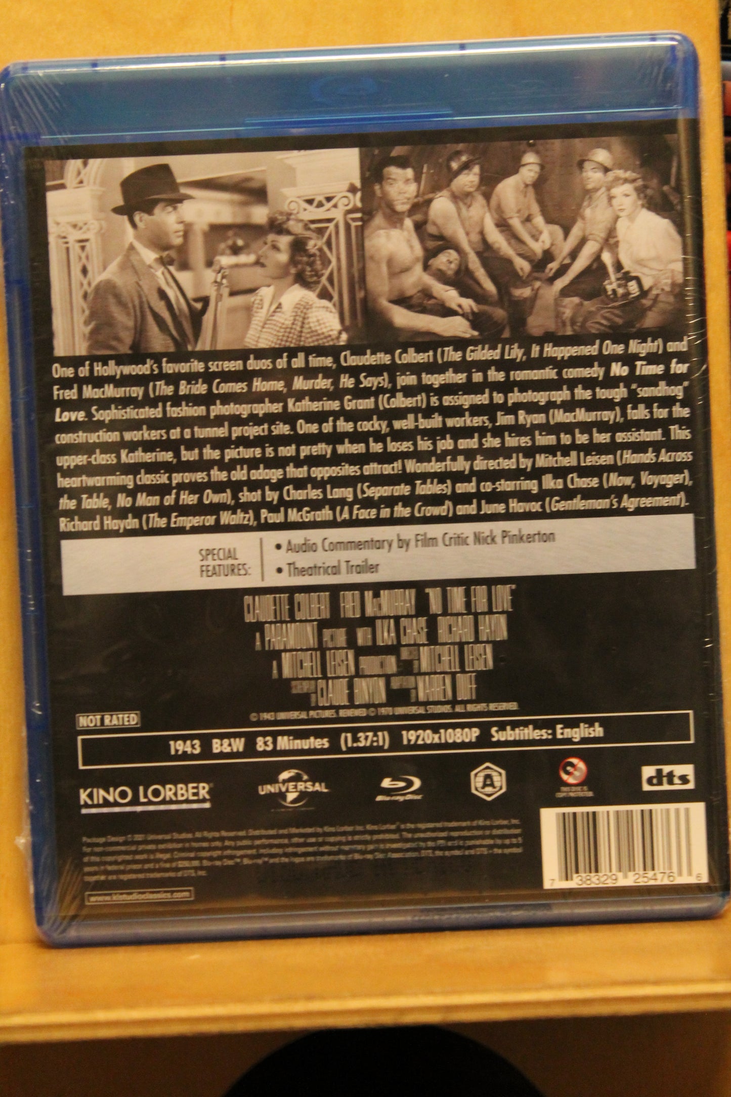 No Time for Love Blu-ray