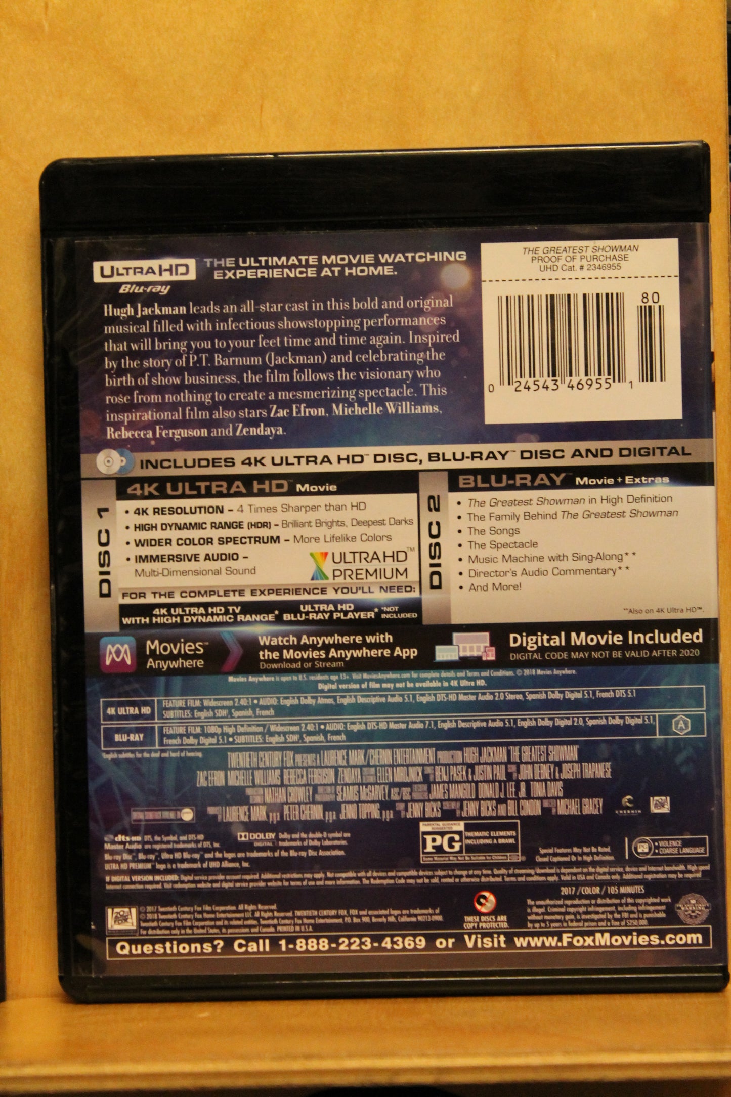 The Greatest Showman 4K UHD