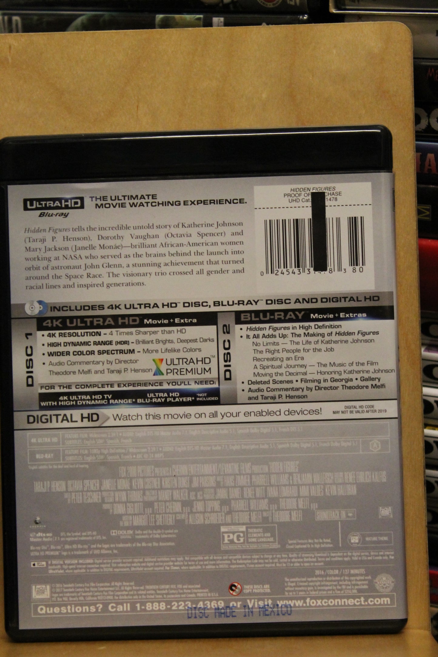 Hidden Figures 4K UHD