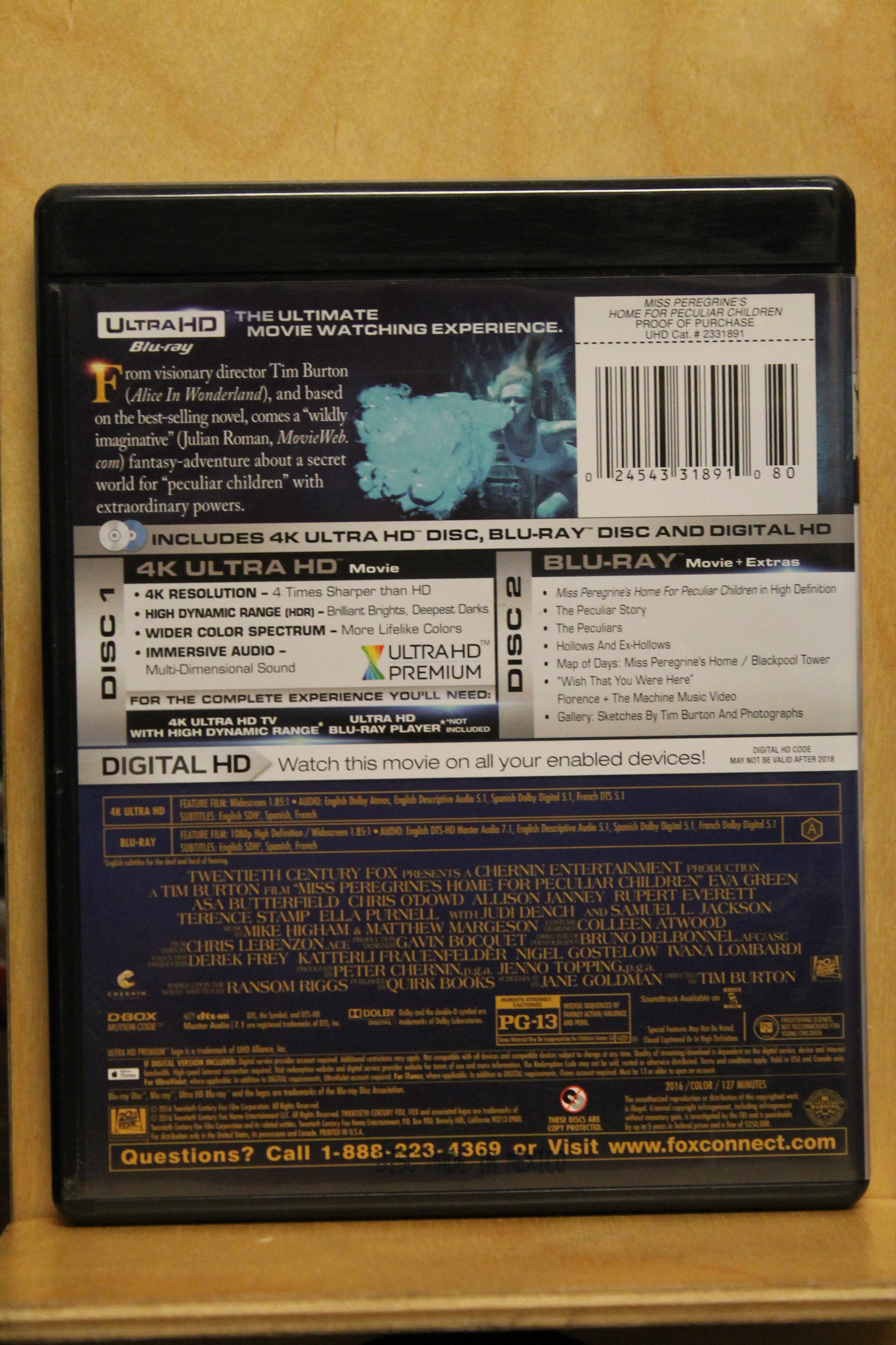 Miss Peregrine's Home for Peculiar Children 4K UHD