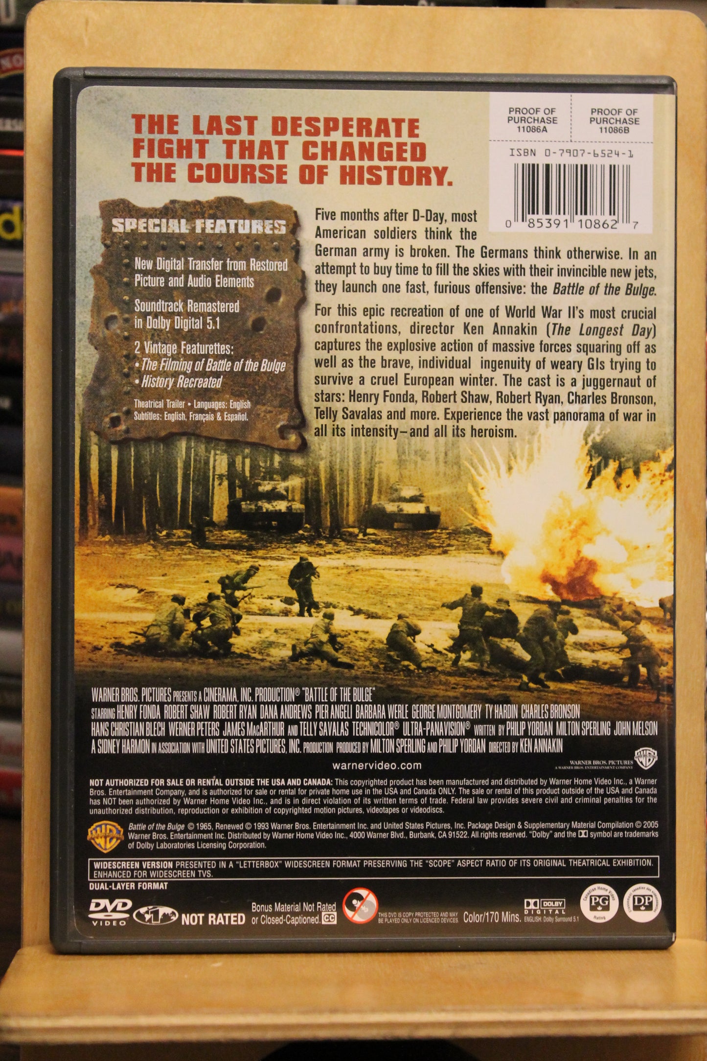 Battle of the Bulge DVD
