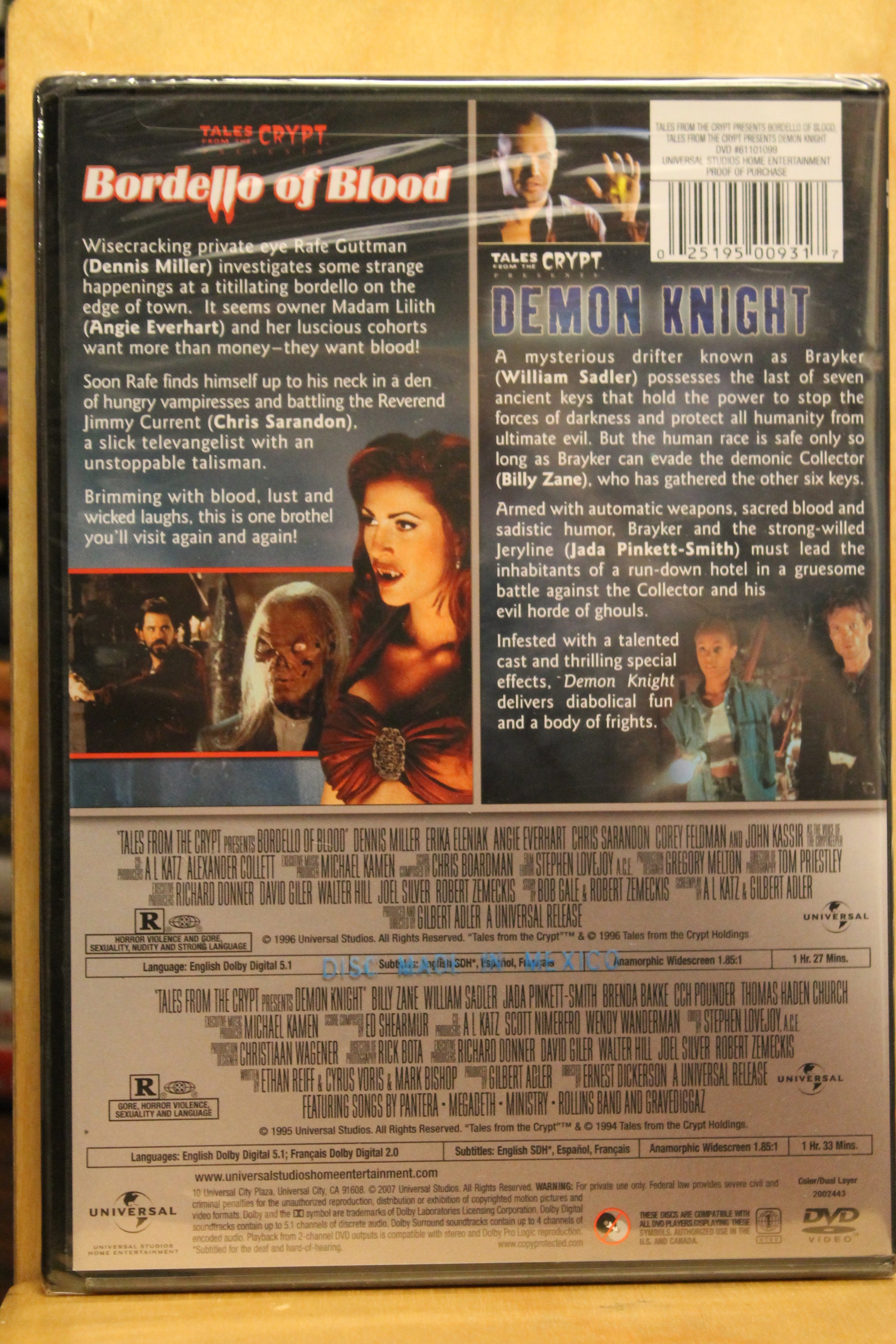 Bordello of Blood DVD