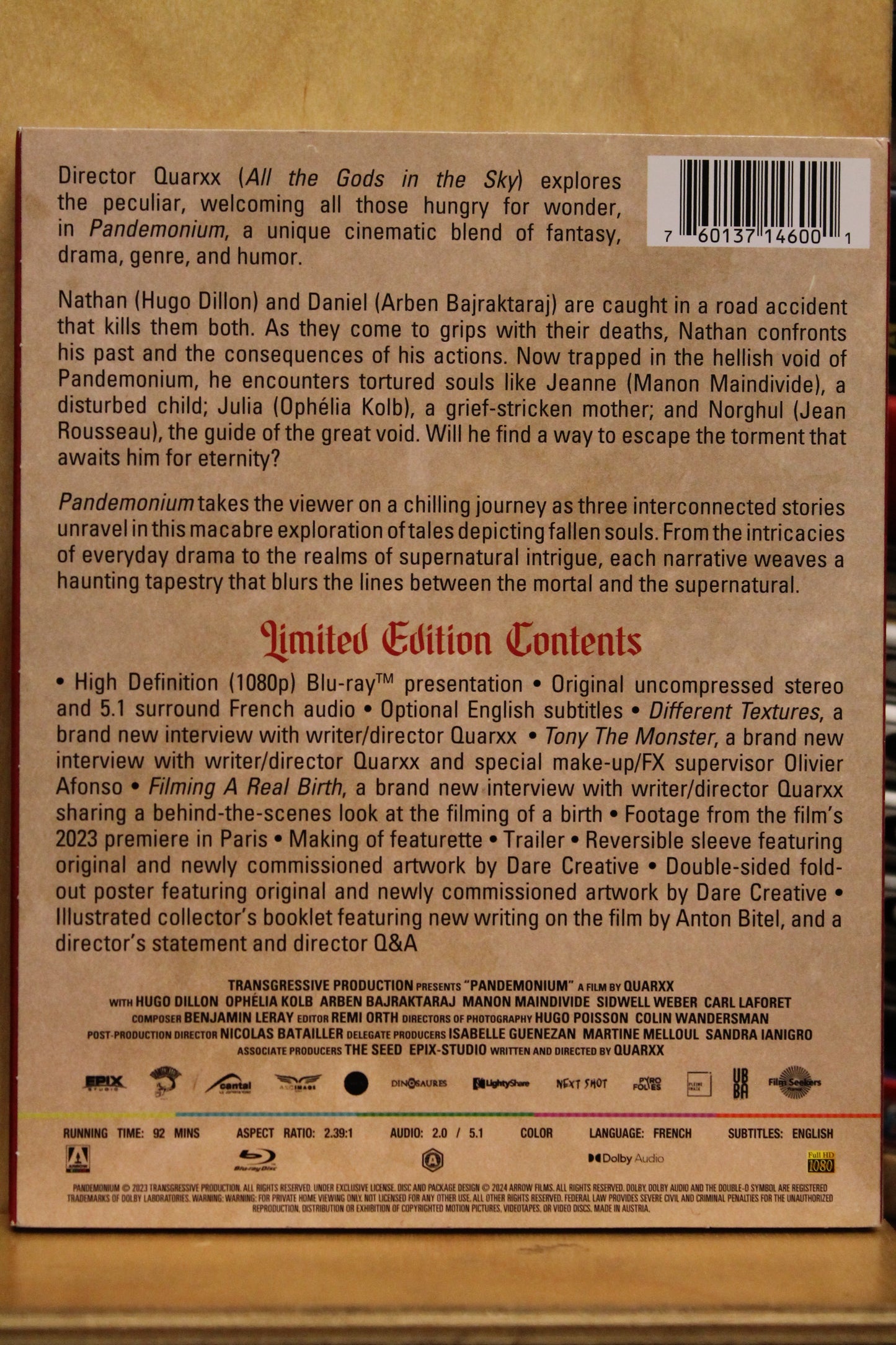 Pandemónium Blu-ray