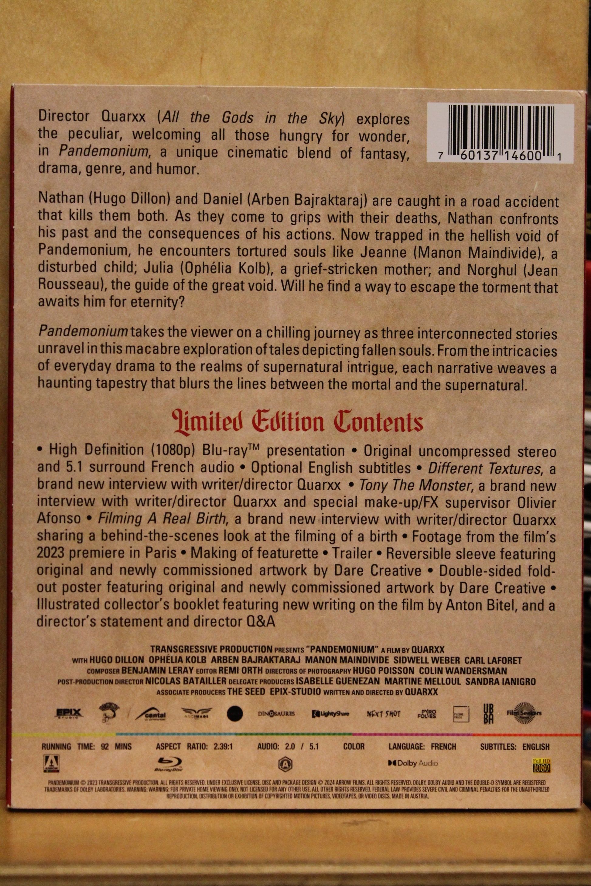 Pandemónium Blu-ray