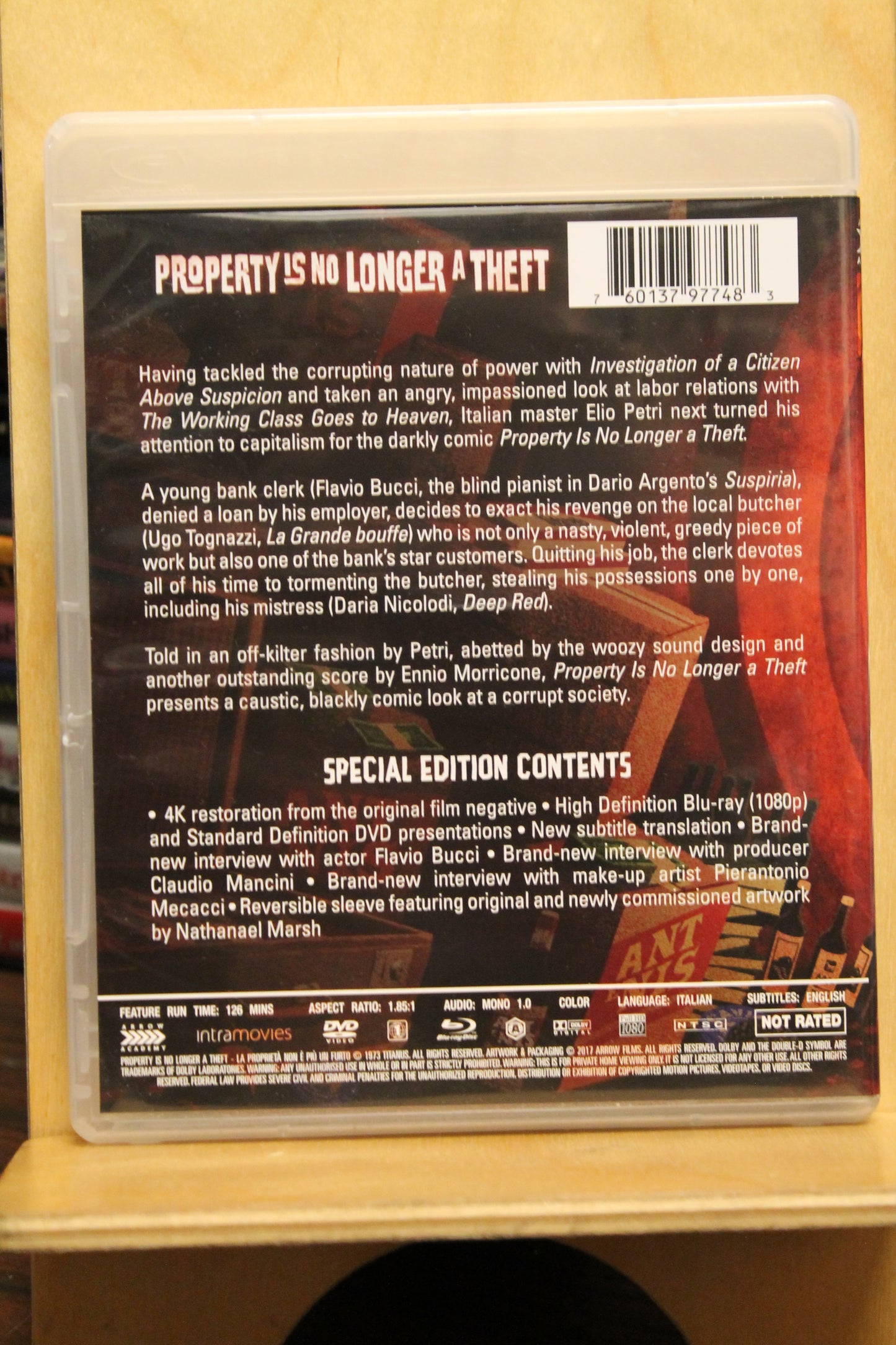 Property Is No Longer a Theft Blu-ray