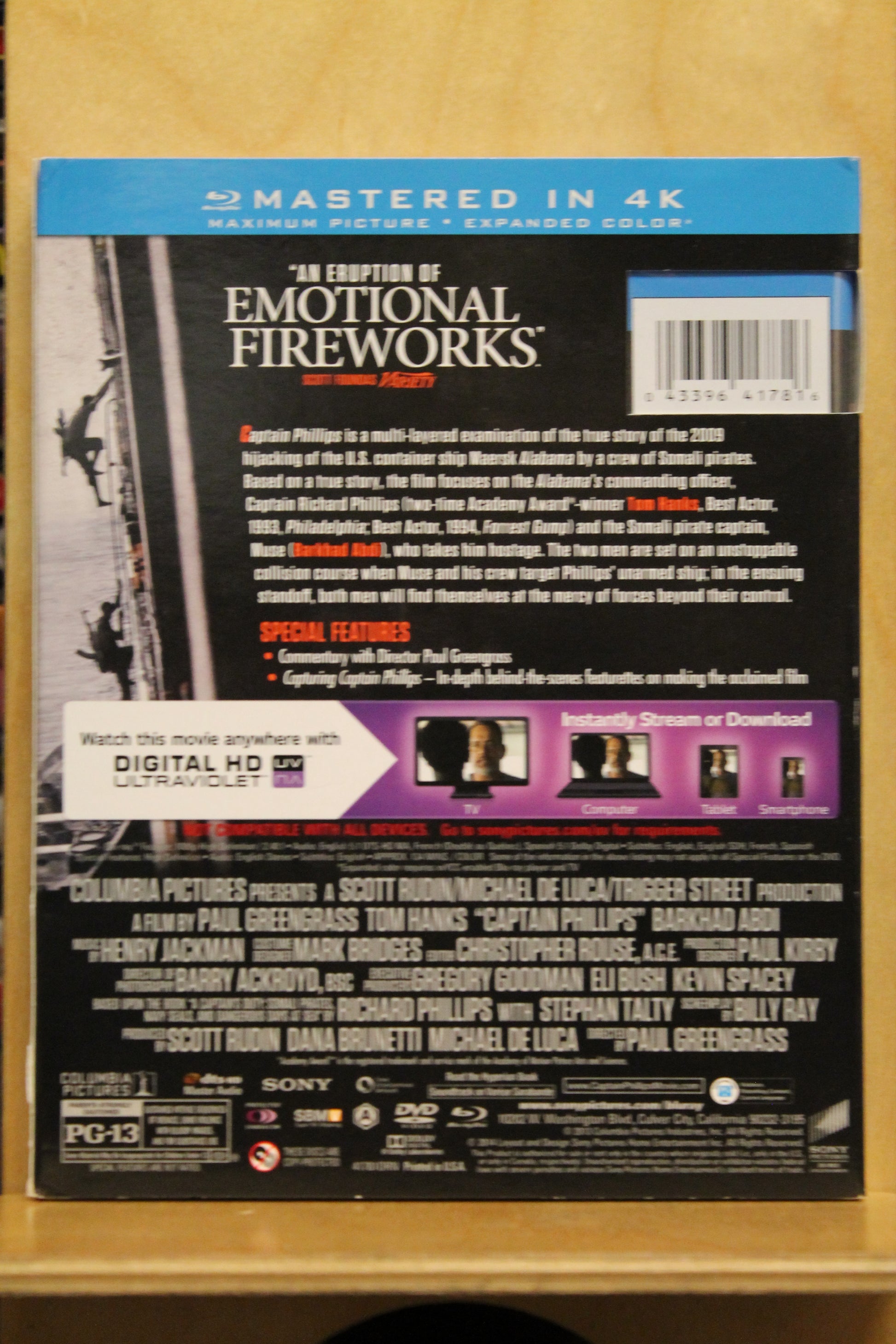 Captain Phillips Blu-ray