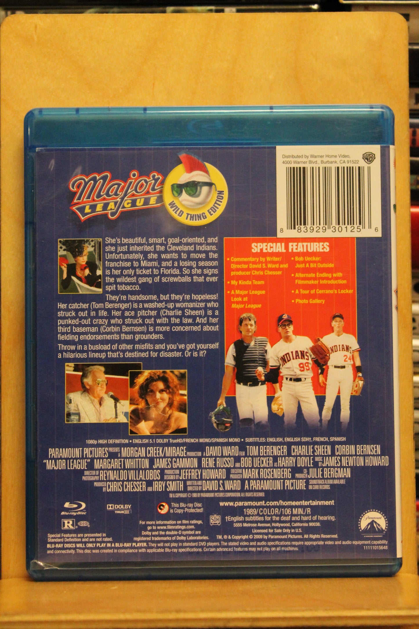 Major League Blu-ray
