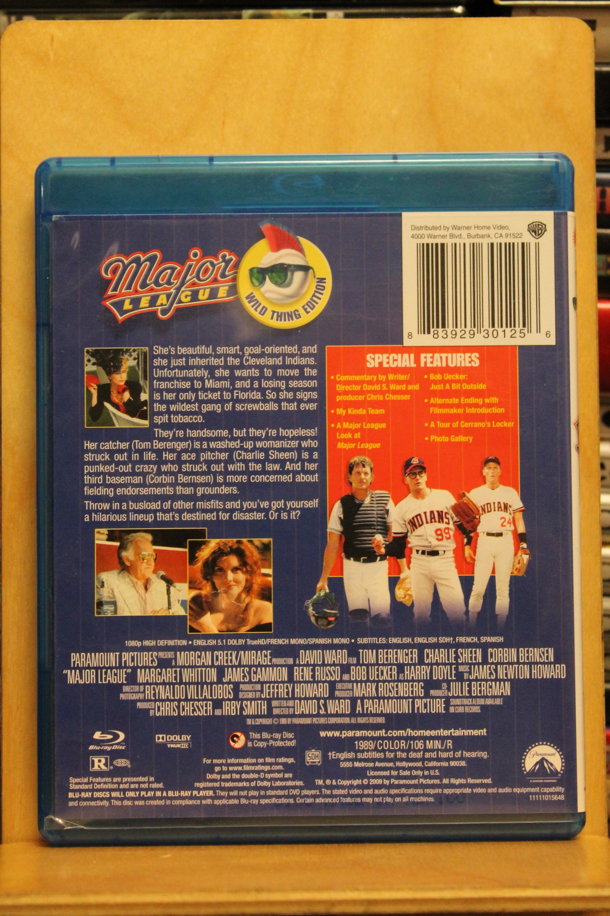 Major League Blu-ray
