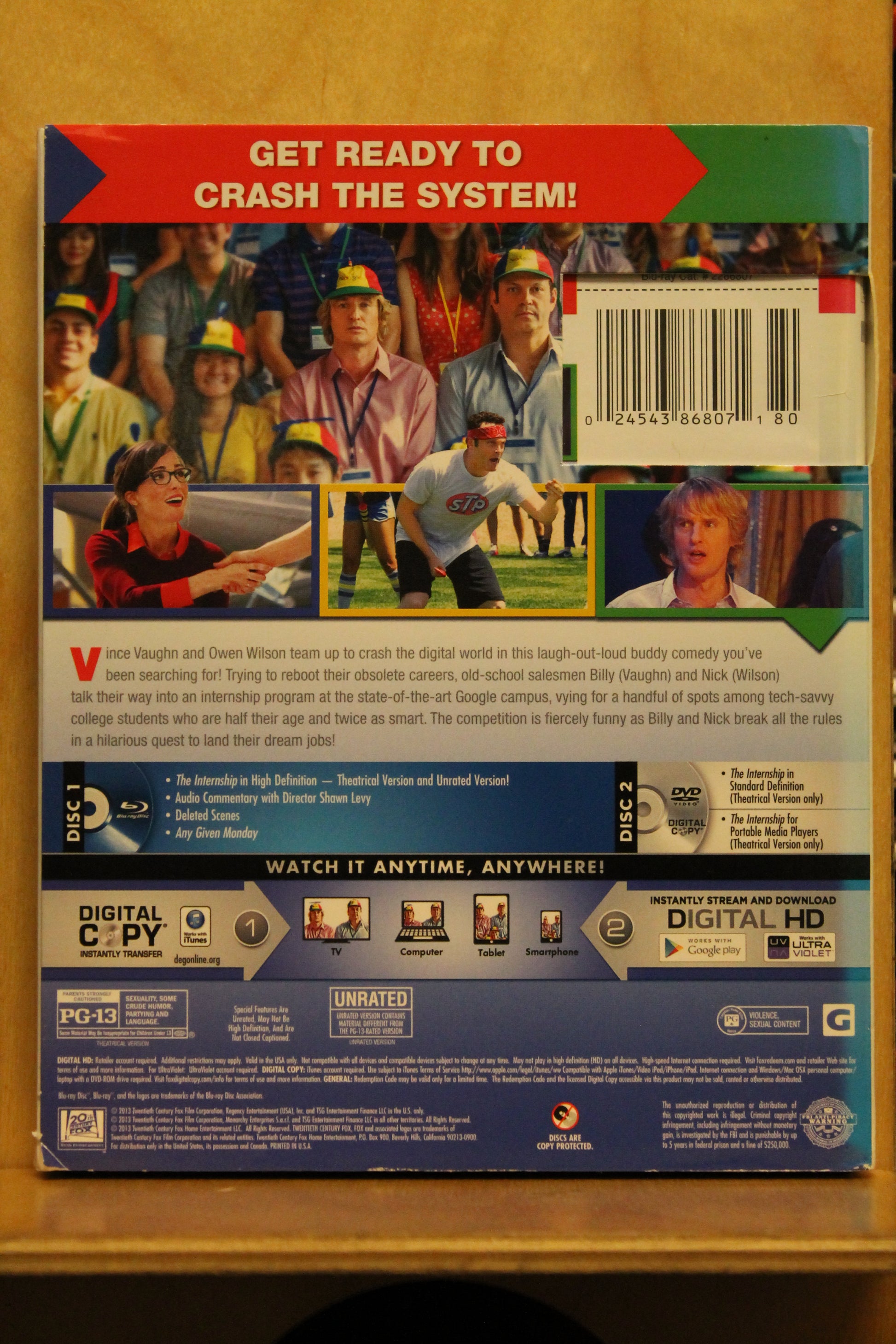 The Internship Blu-ray