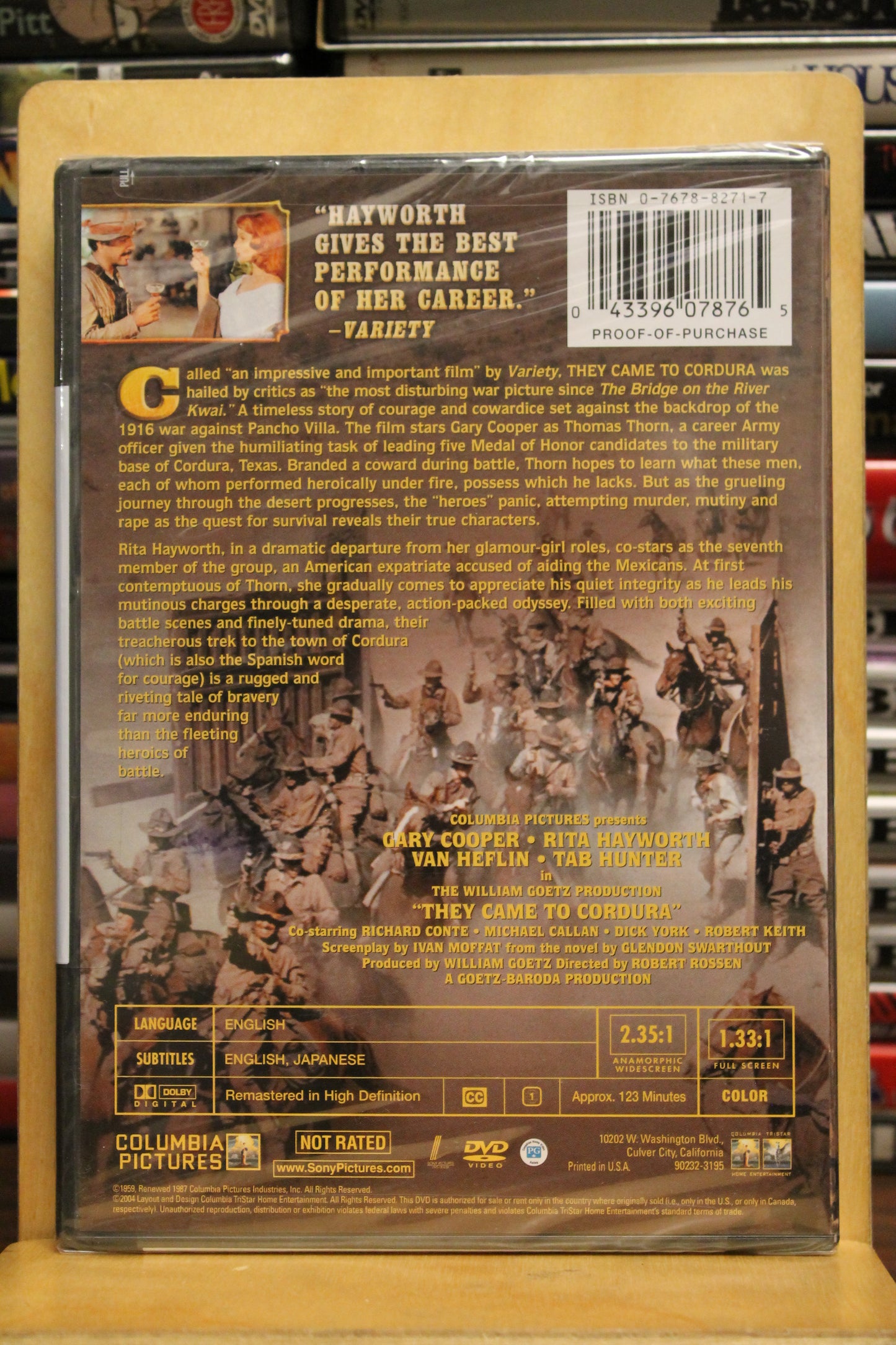 They Came to Cordura DVD