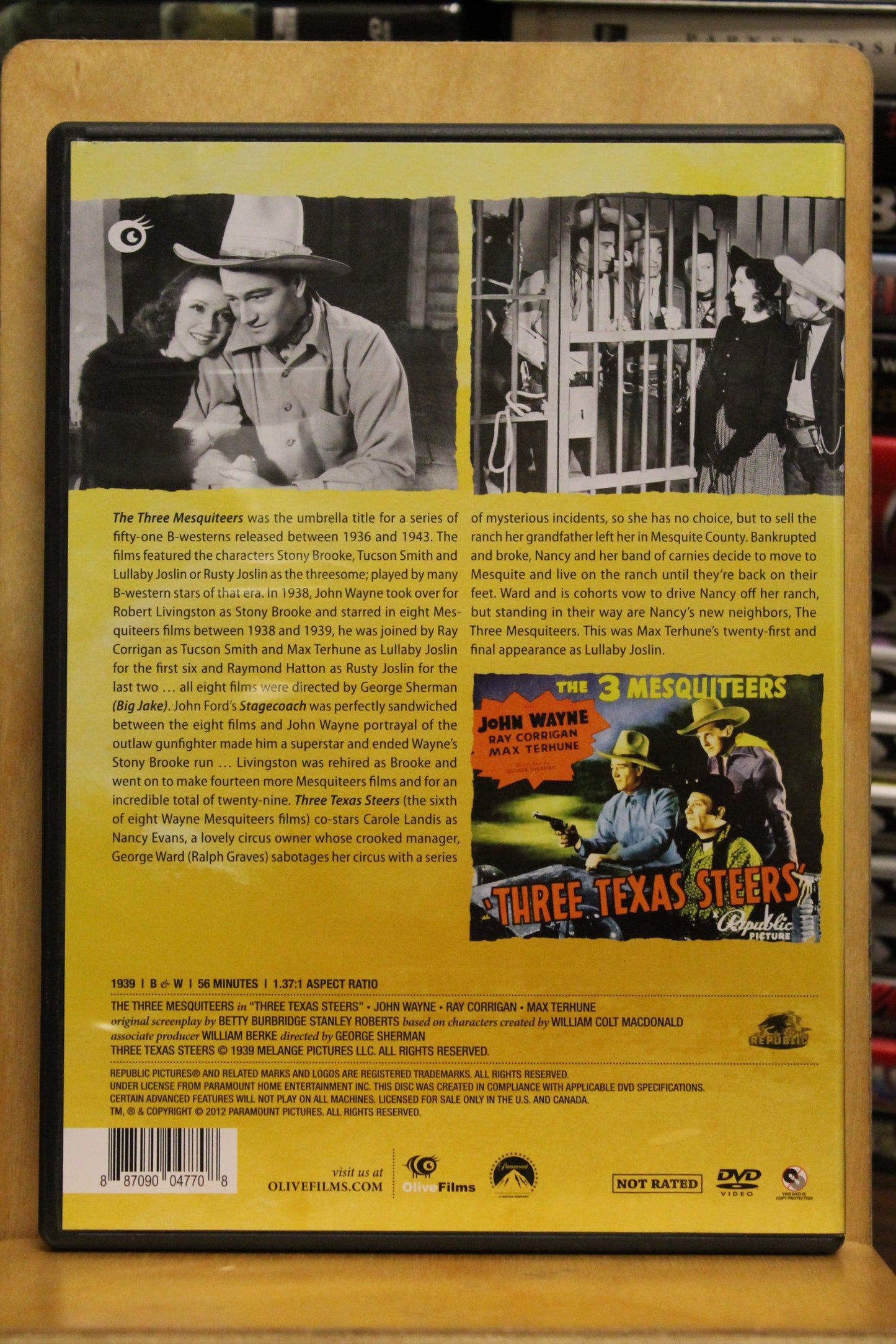 Three Texas Steers DVD