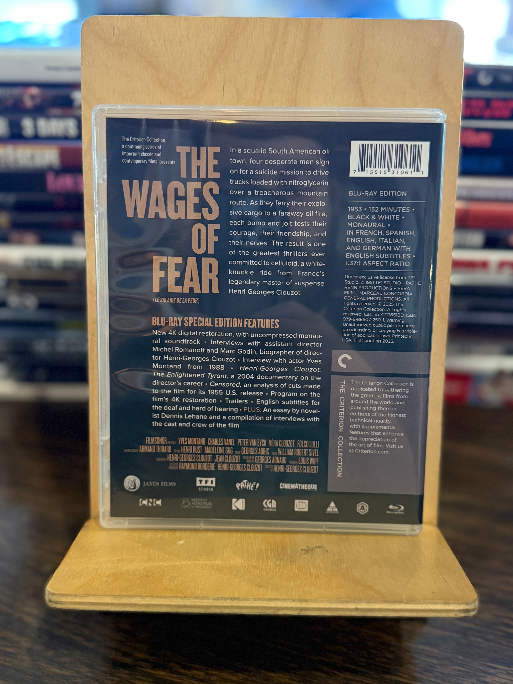 The Wages of Fear Blu-ray