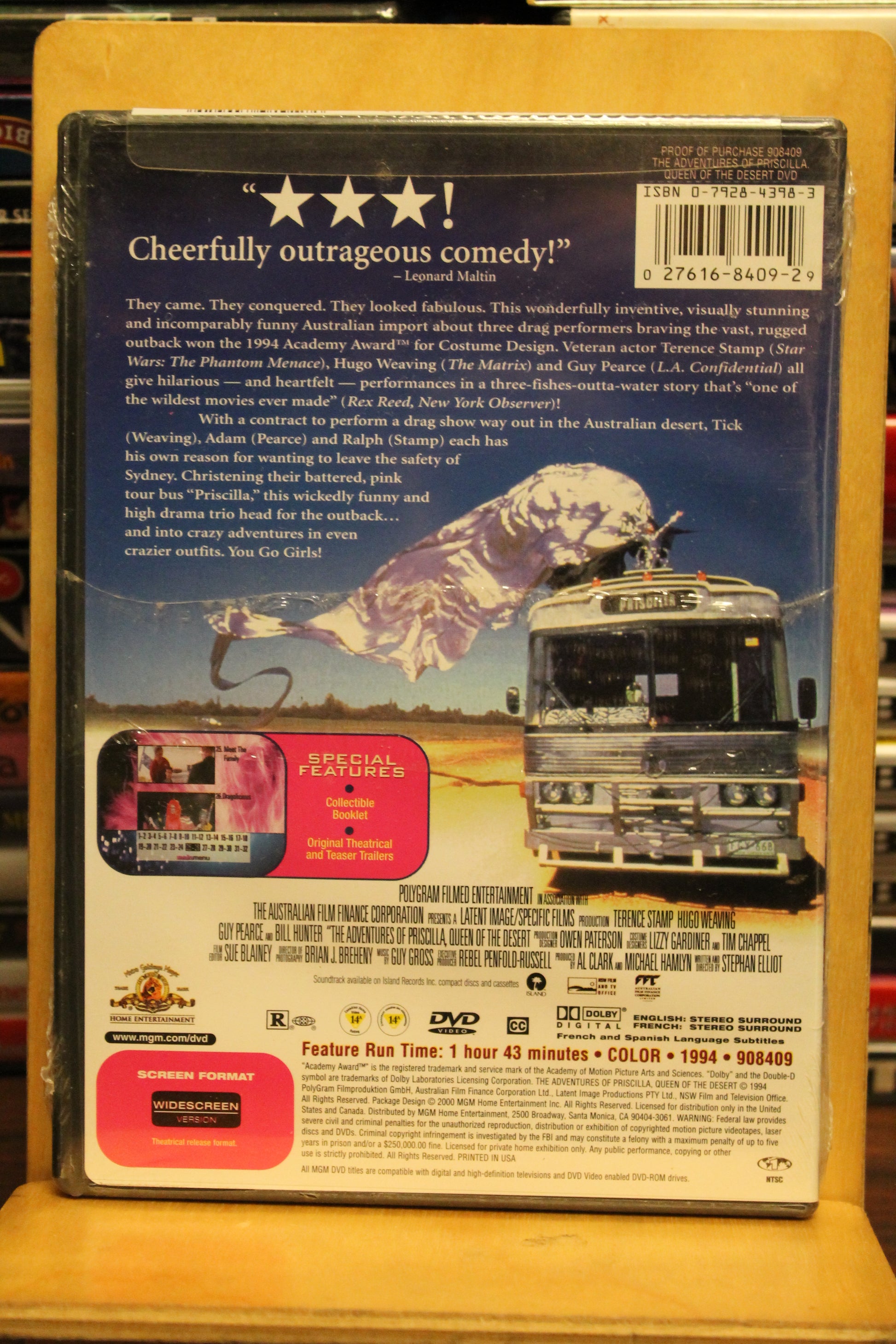 The Adventures of Priscilla, Queen of the Desert DVD