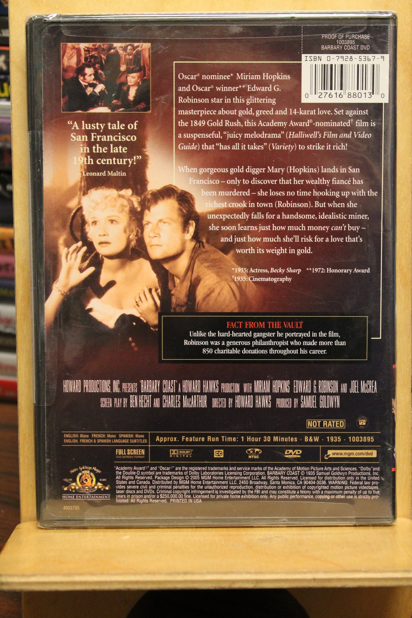 Barbary Coast DVD