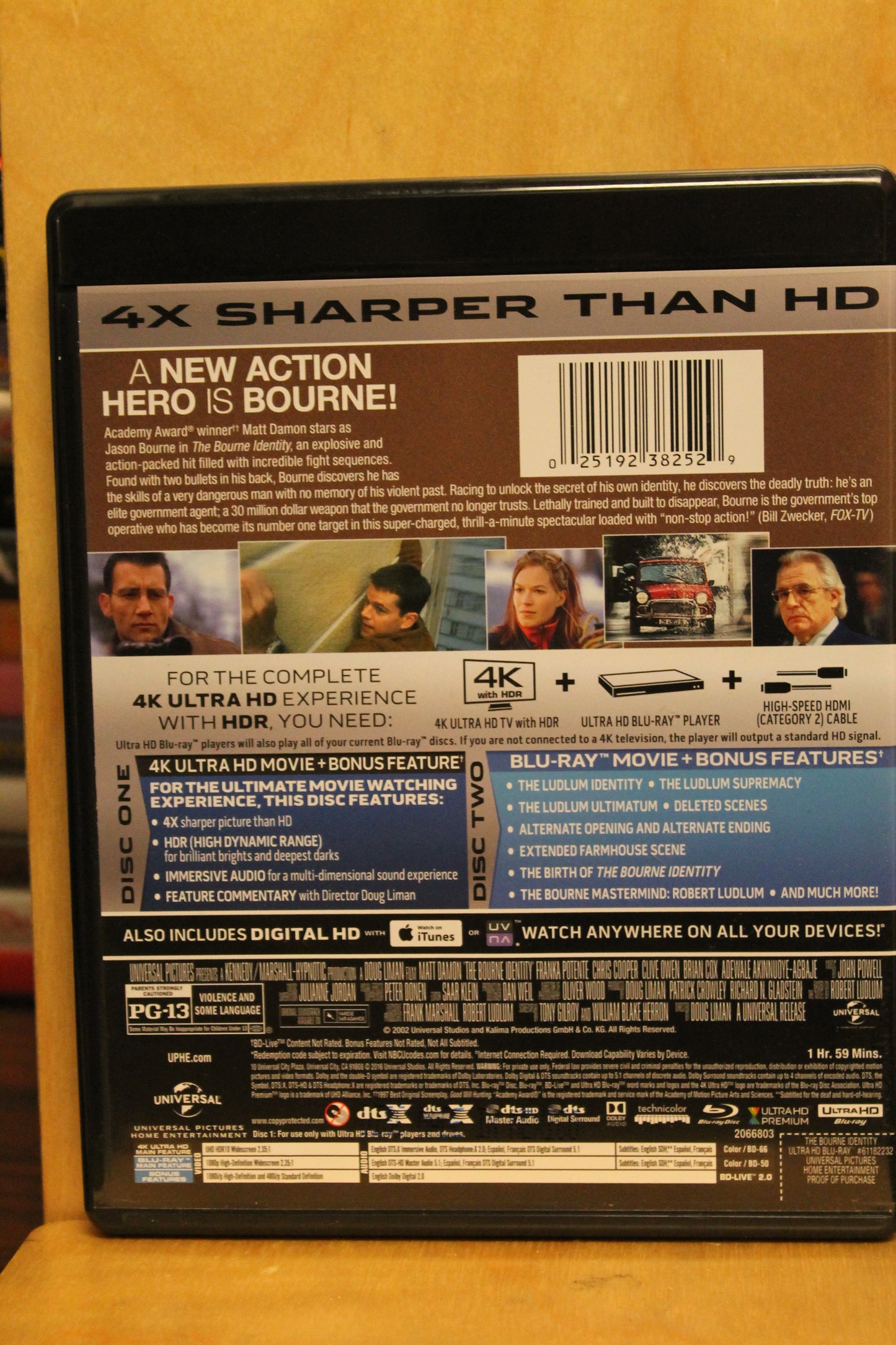 The Bourne Identity 4K UHD