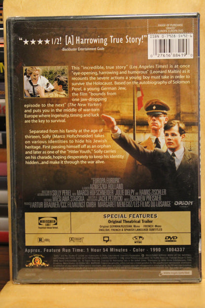 Europa Europa DVD