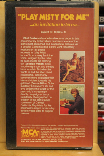 Play Misty for Me VHS