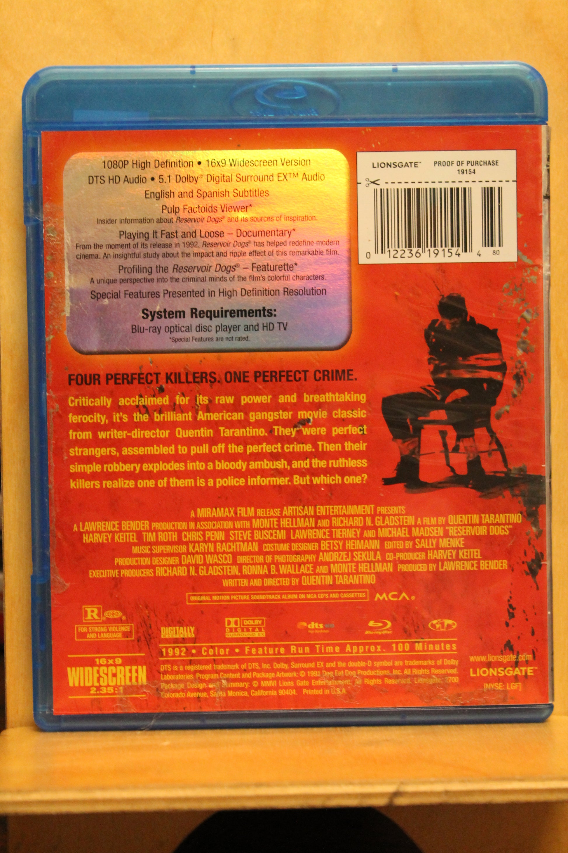 Reservoir Dogs Blu-ray