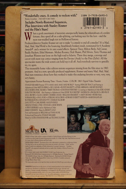 It's a Mad, Mad, Mad, Mad World VHS