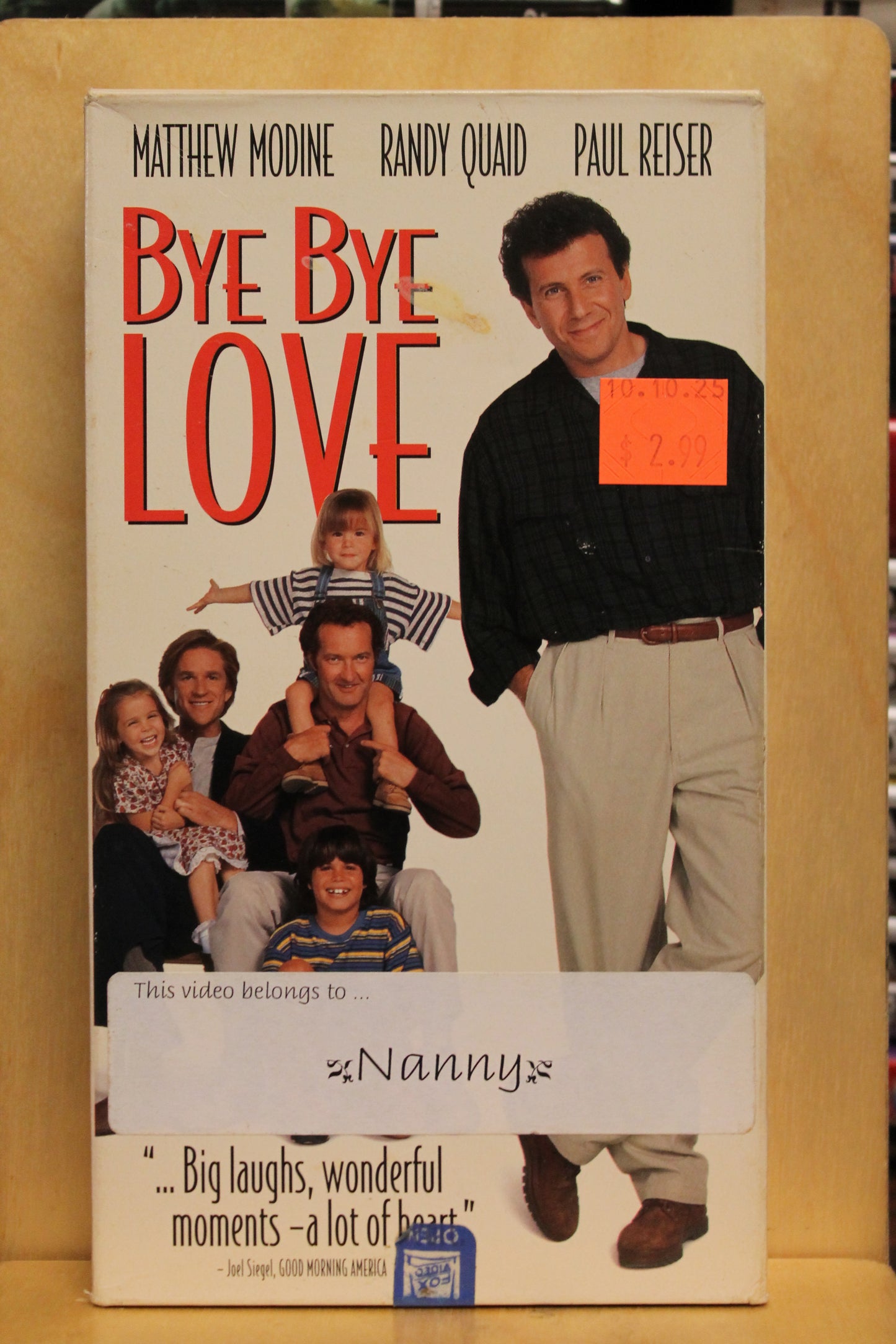Bye Bye Love VHS