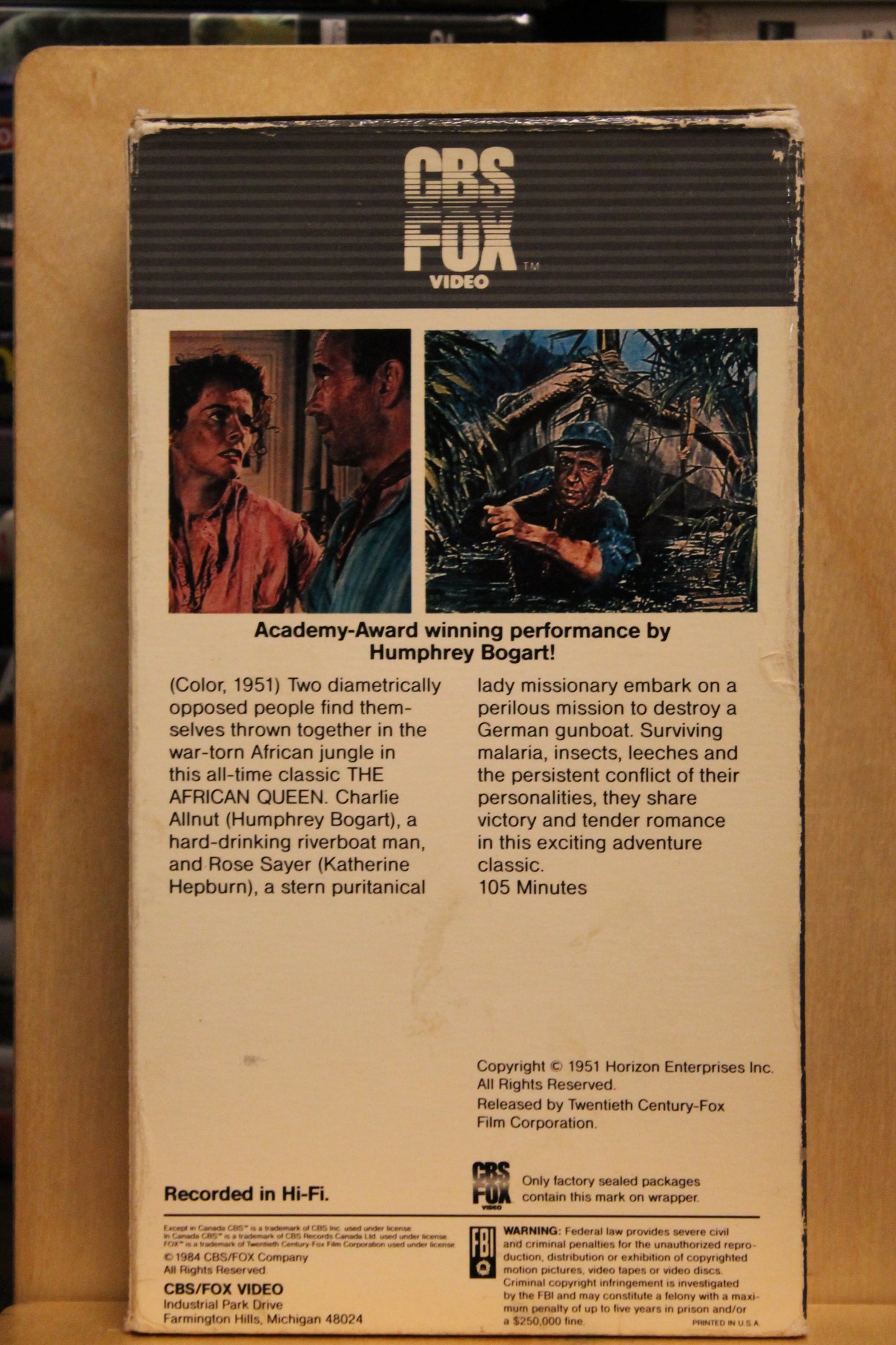 The African Queen VHS