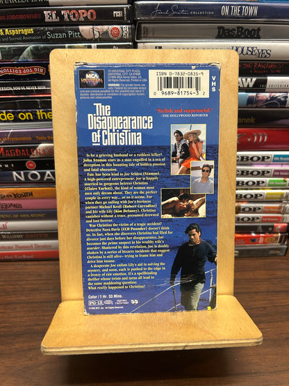 The Disappearance of Christina VHS