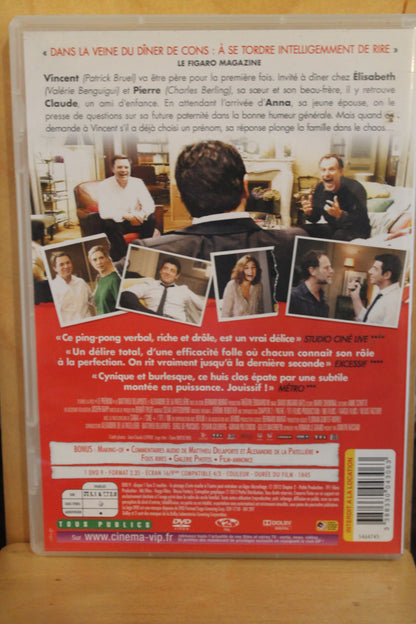 Le Prénom : la pièce de théâtre DVD