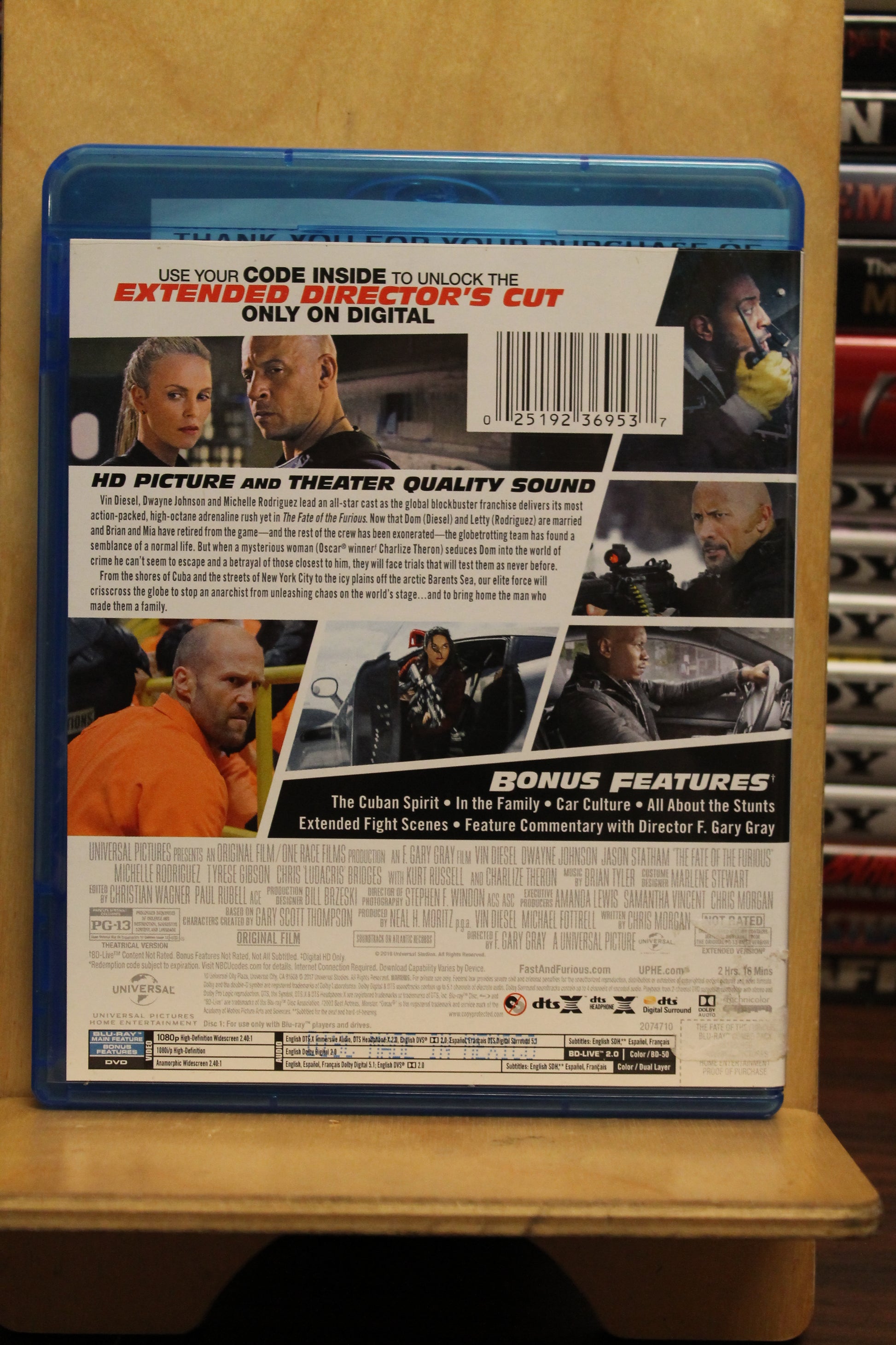 The Fate of the Furious Blu-ray