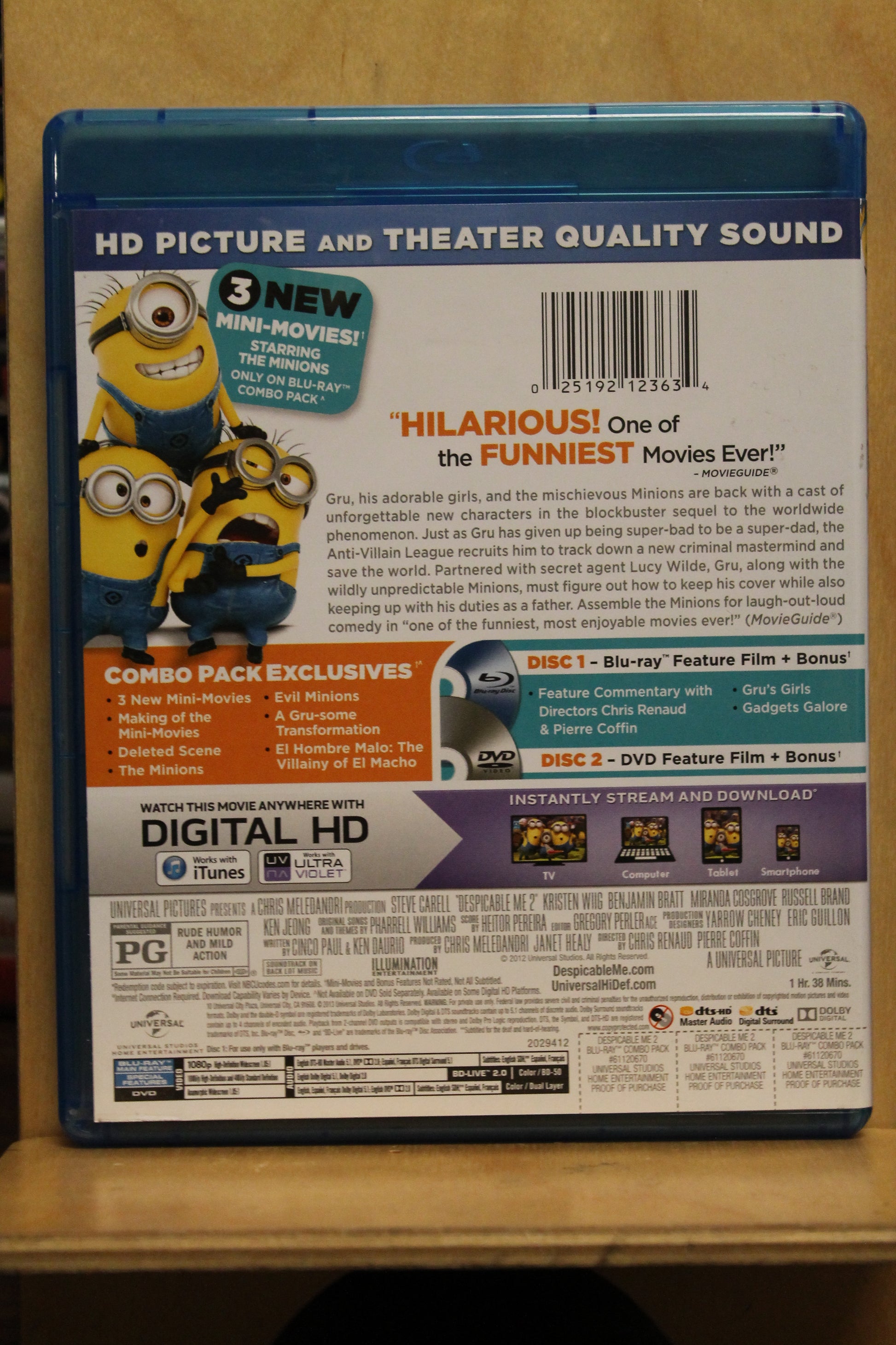Despicable Me 2 Blu-ray