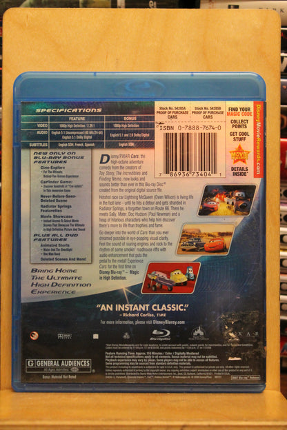 Cars Blu-ray