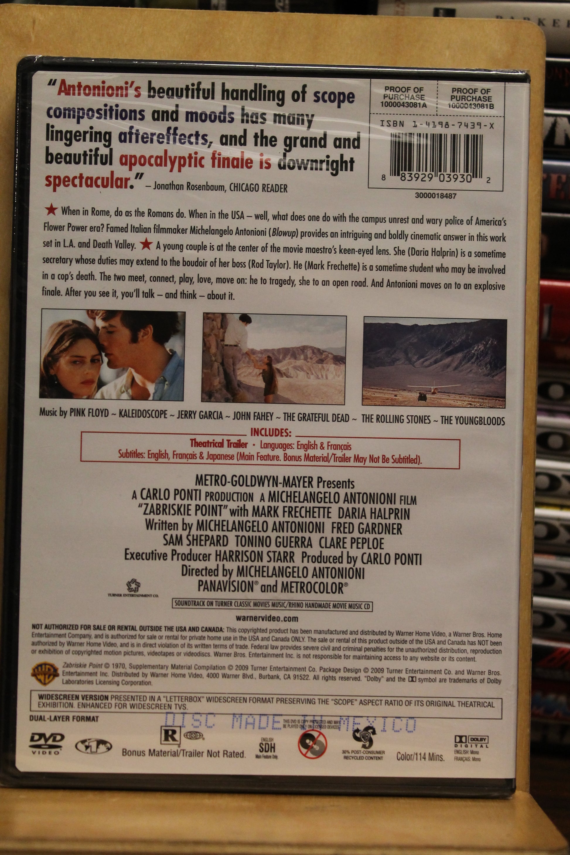 Zabriskie Point DVD