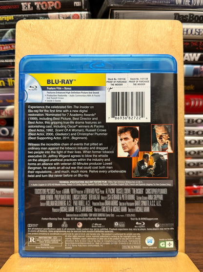 The Insider Blu-ray