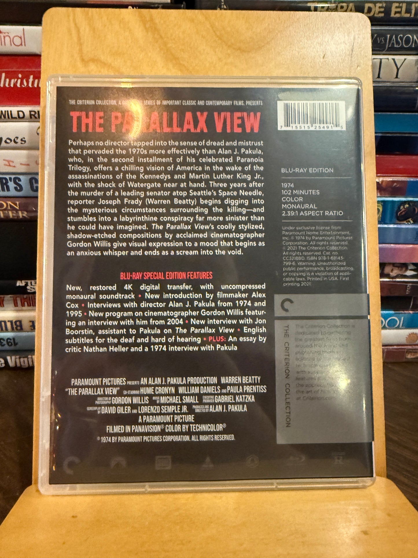 The Parallax View Blu-ray
