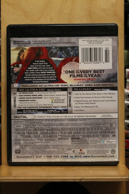 War for the Planet of the Apes 4K UHD