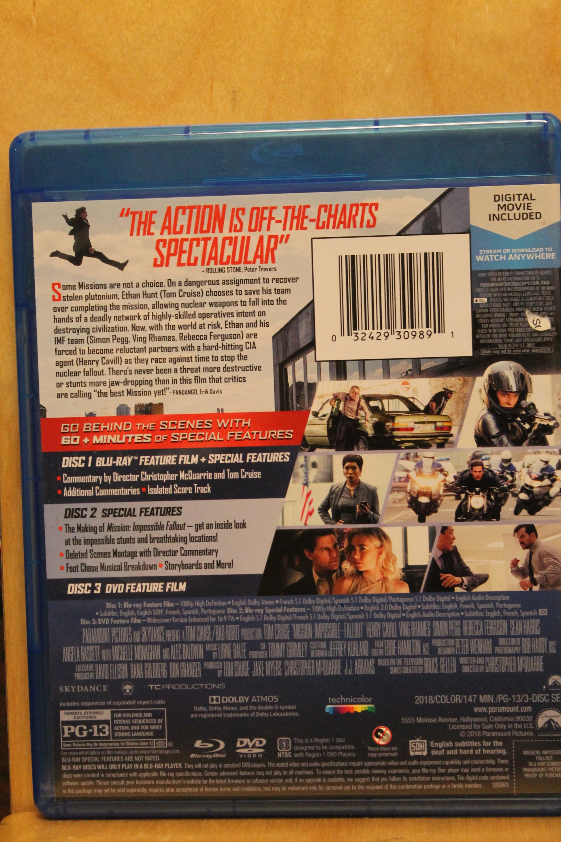 Mission: Impossible - Fallout Blu-ray