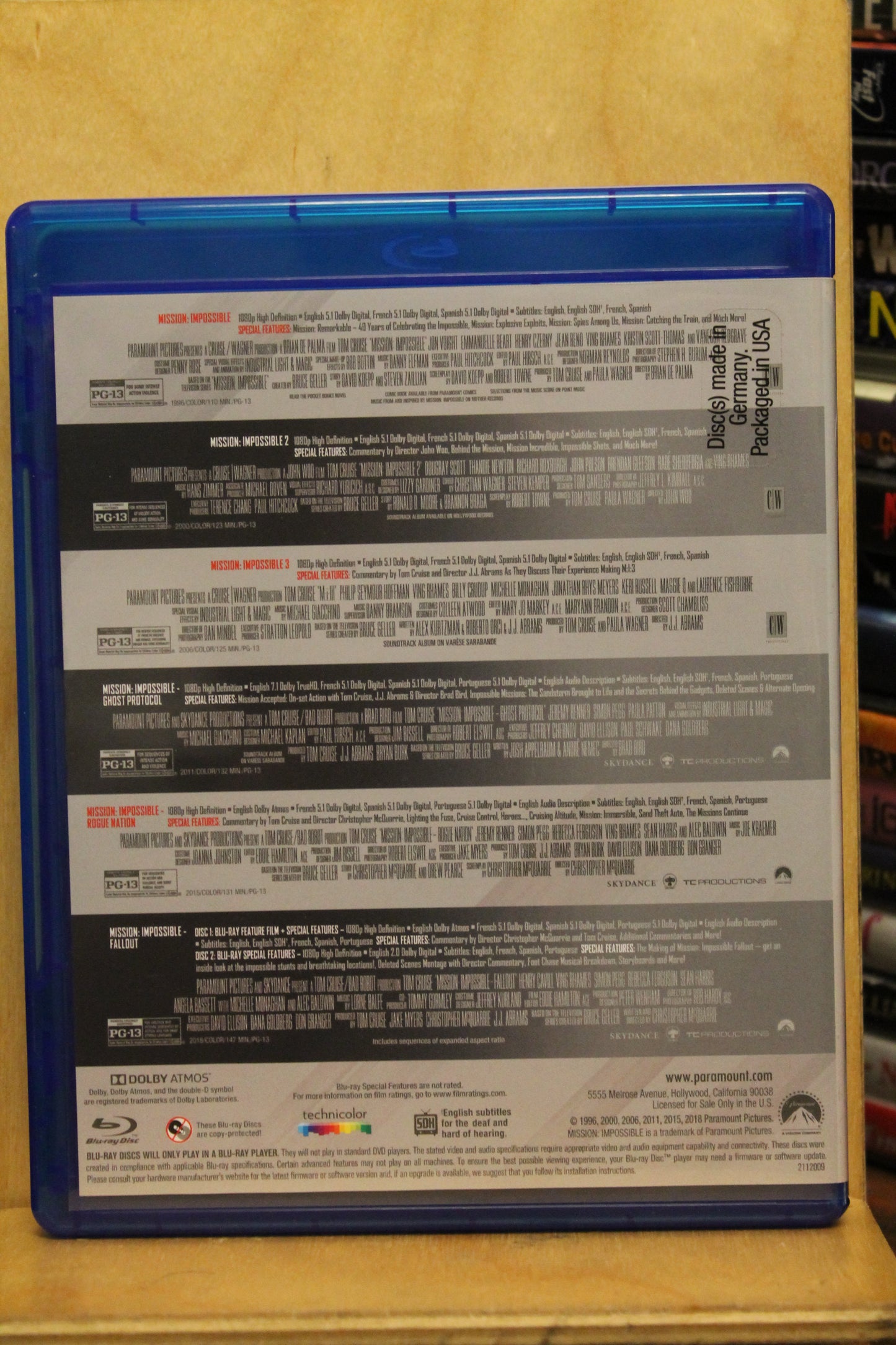 Mission: Impossible Blu-ray