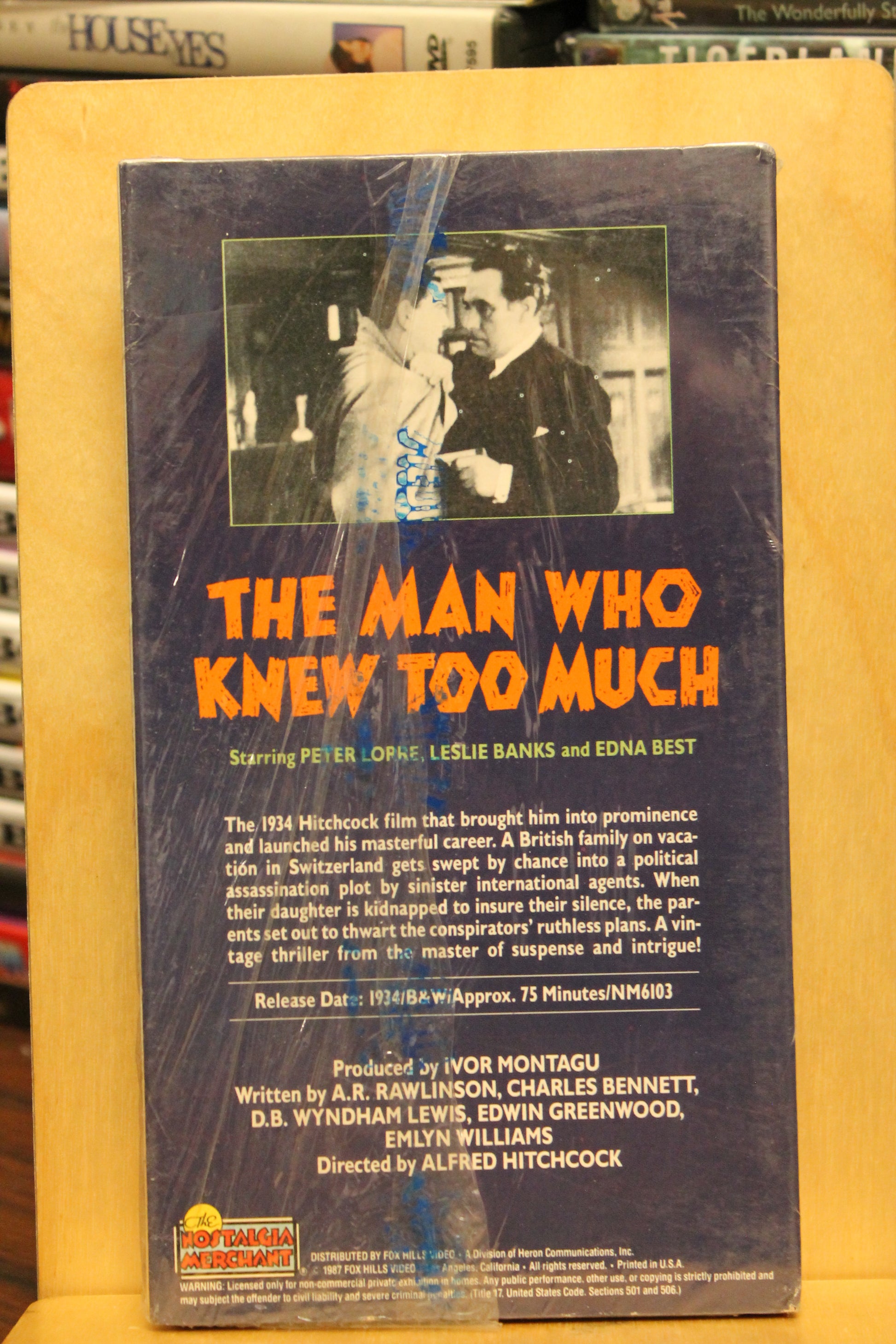 The Man Who Knew Too Much VHS