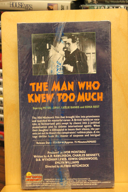 The Man Who Knew Too Much VHS