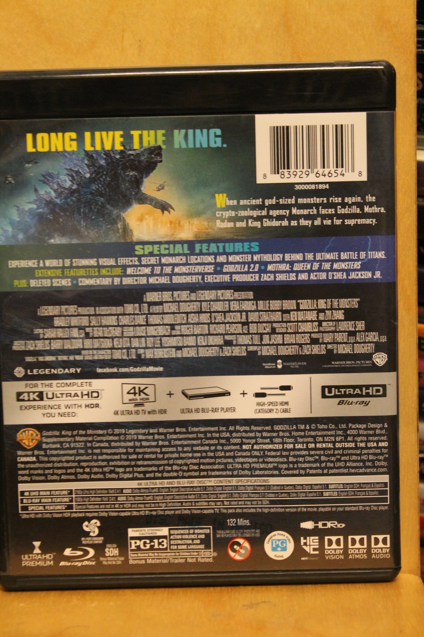 Godzilla: King of the Monsters 4K UHD