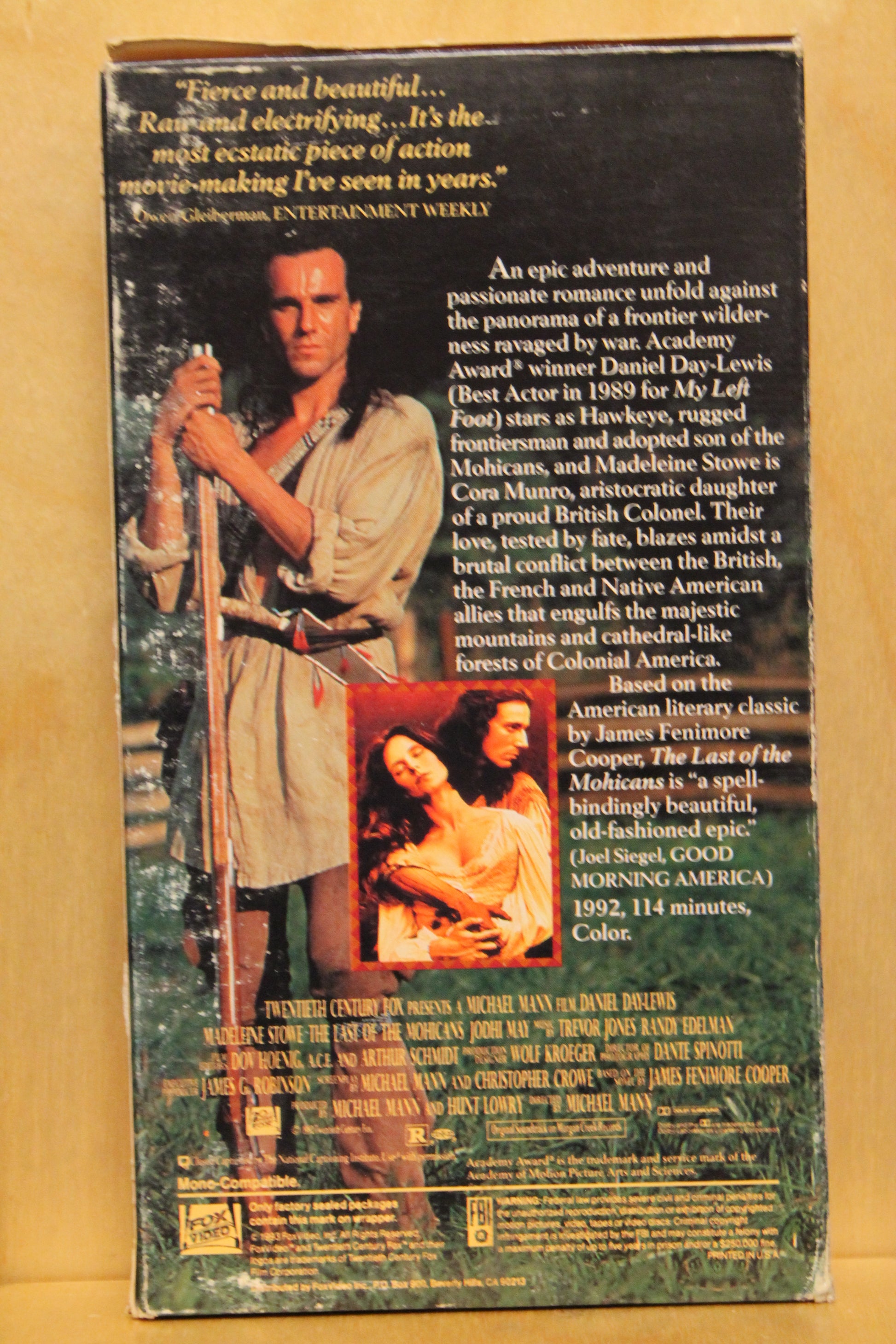 The Last of the Mohicans VHS