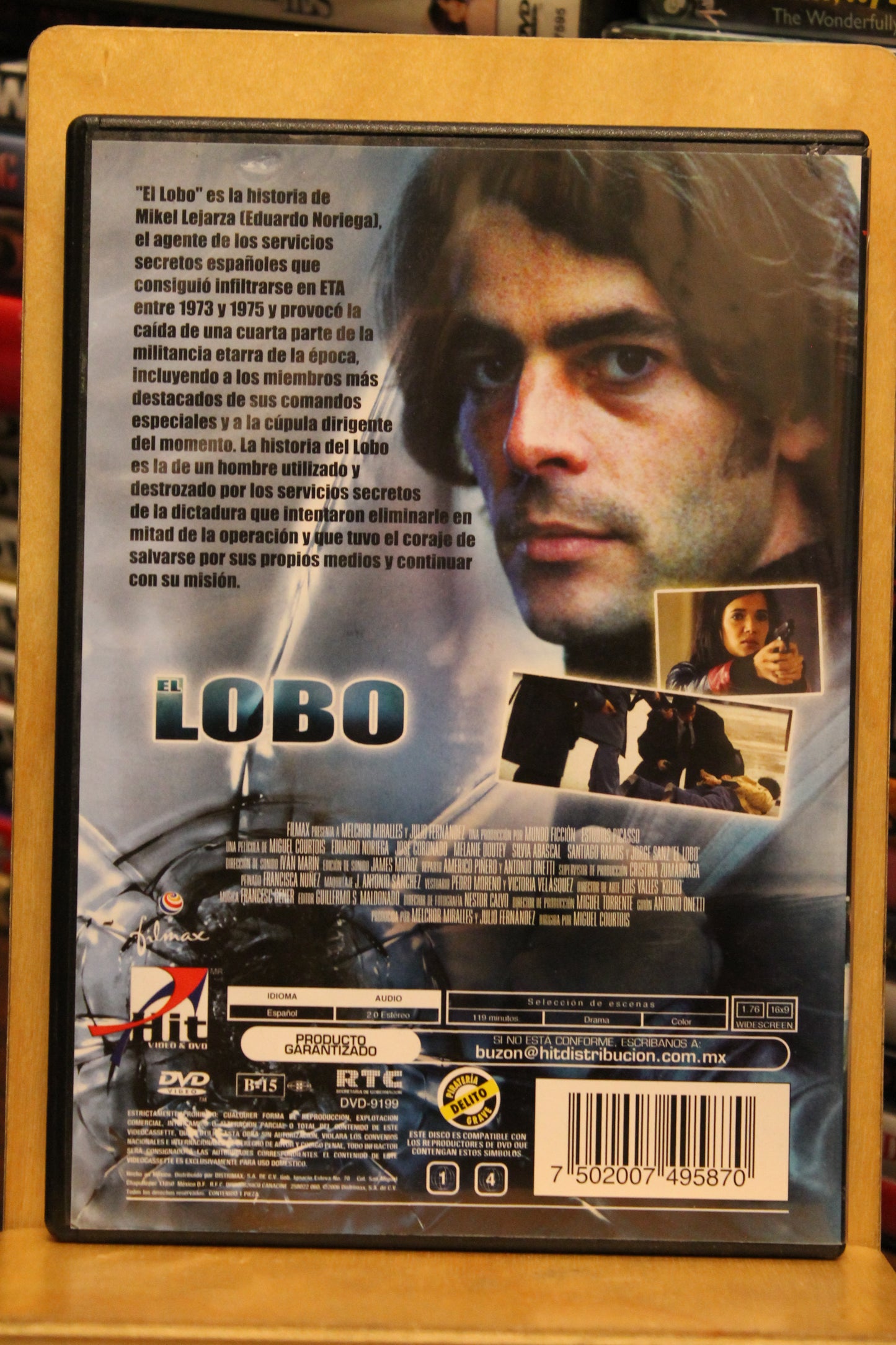 El lobo y el gatillero DVD