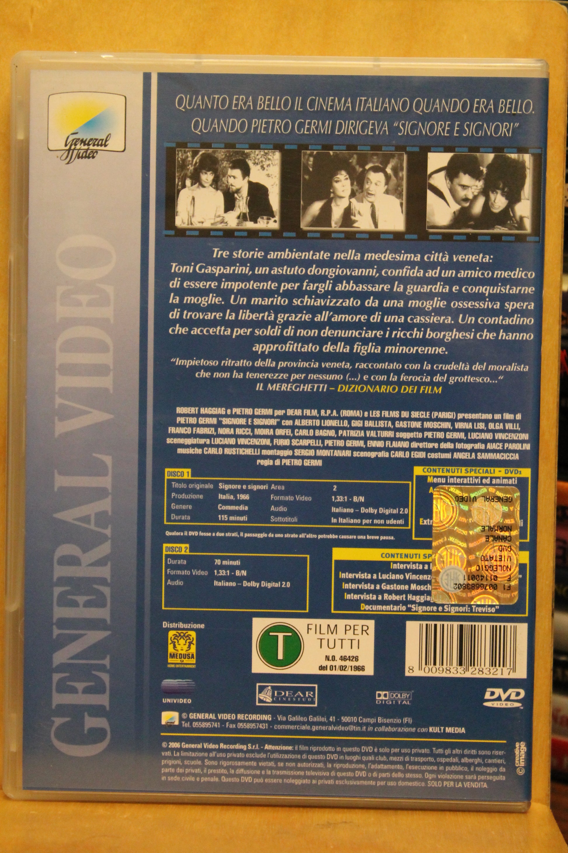 The Birds, the Bees and the Italians DVD