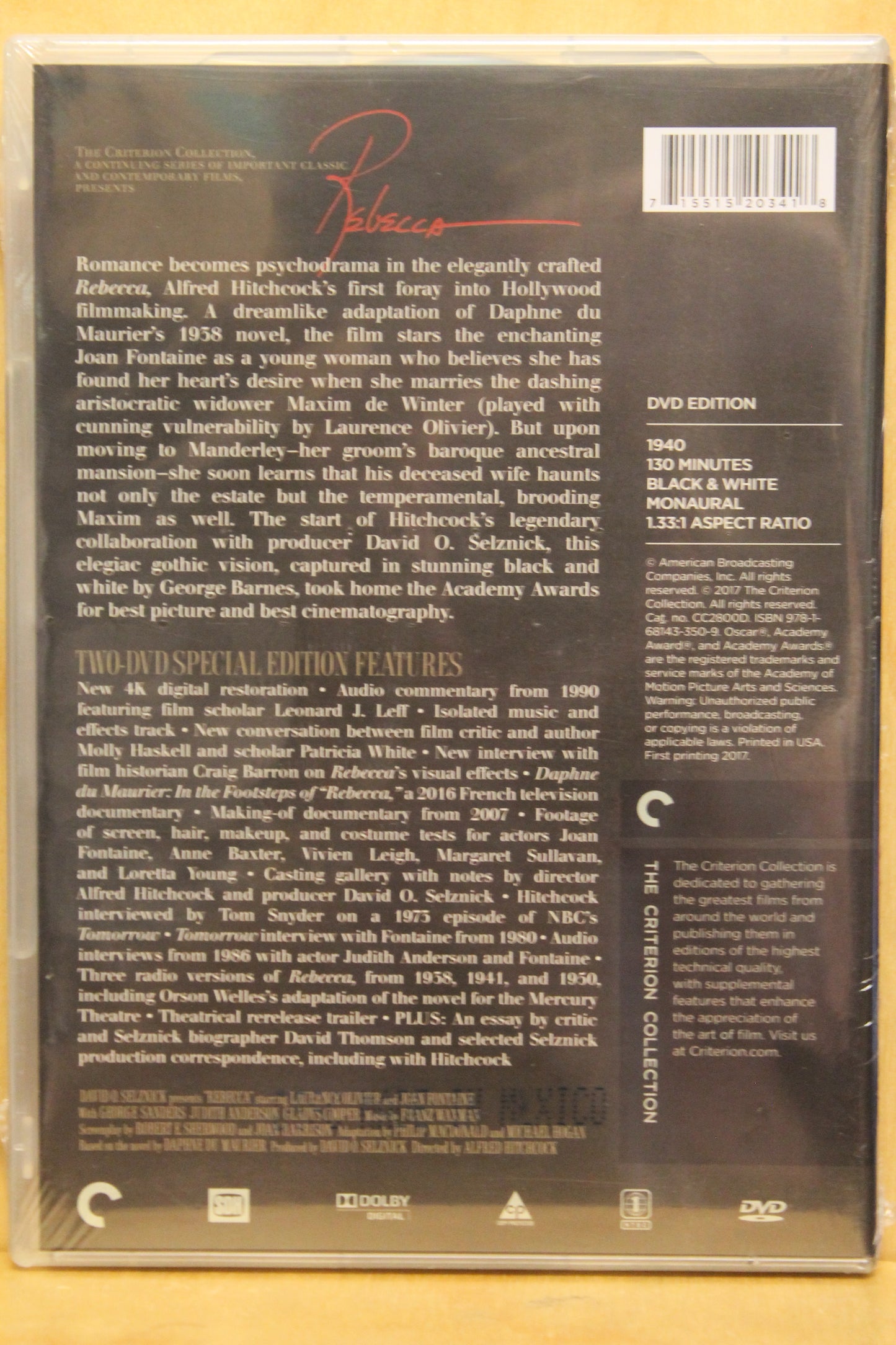 Rebecca DVD