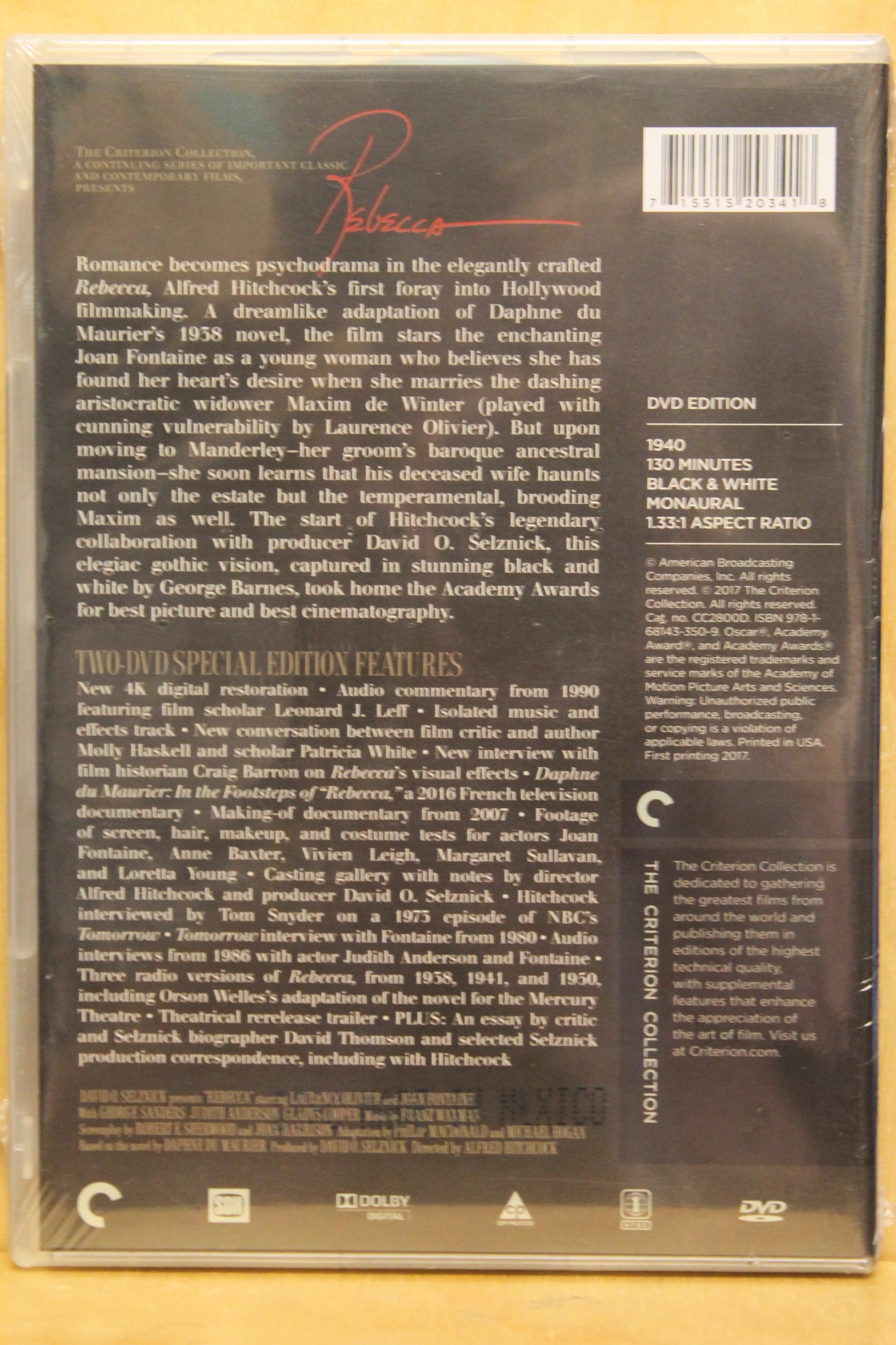 Rebecca DVD