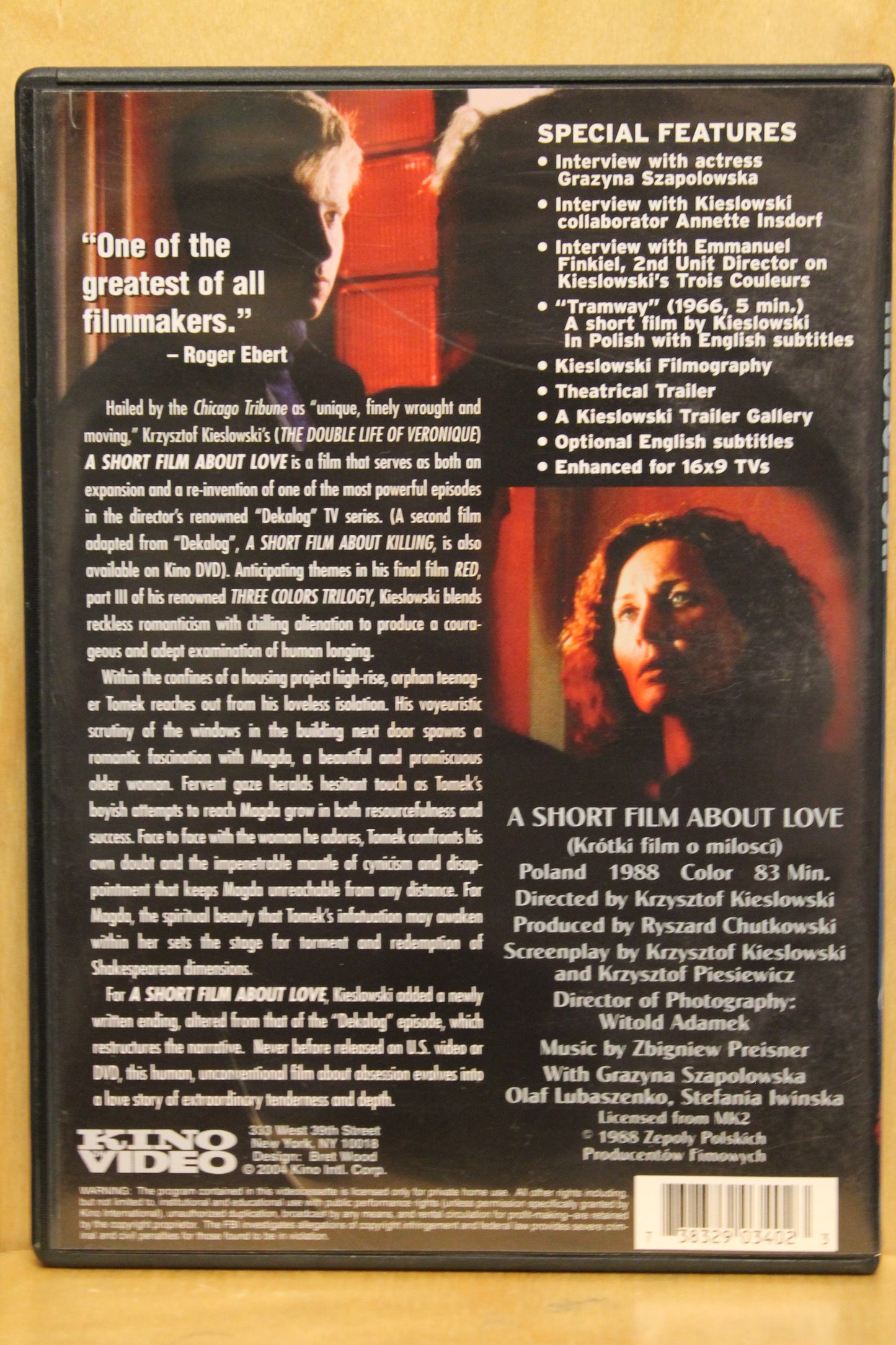 A Short Film About Love DVD