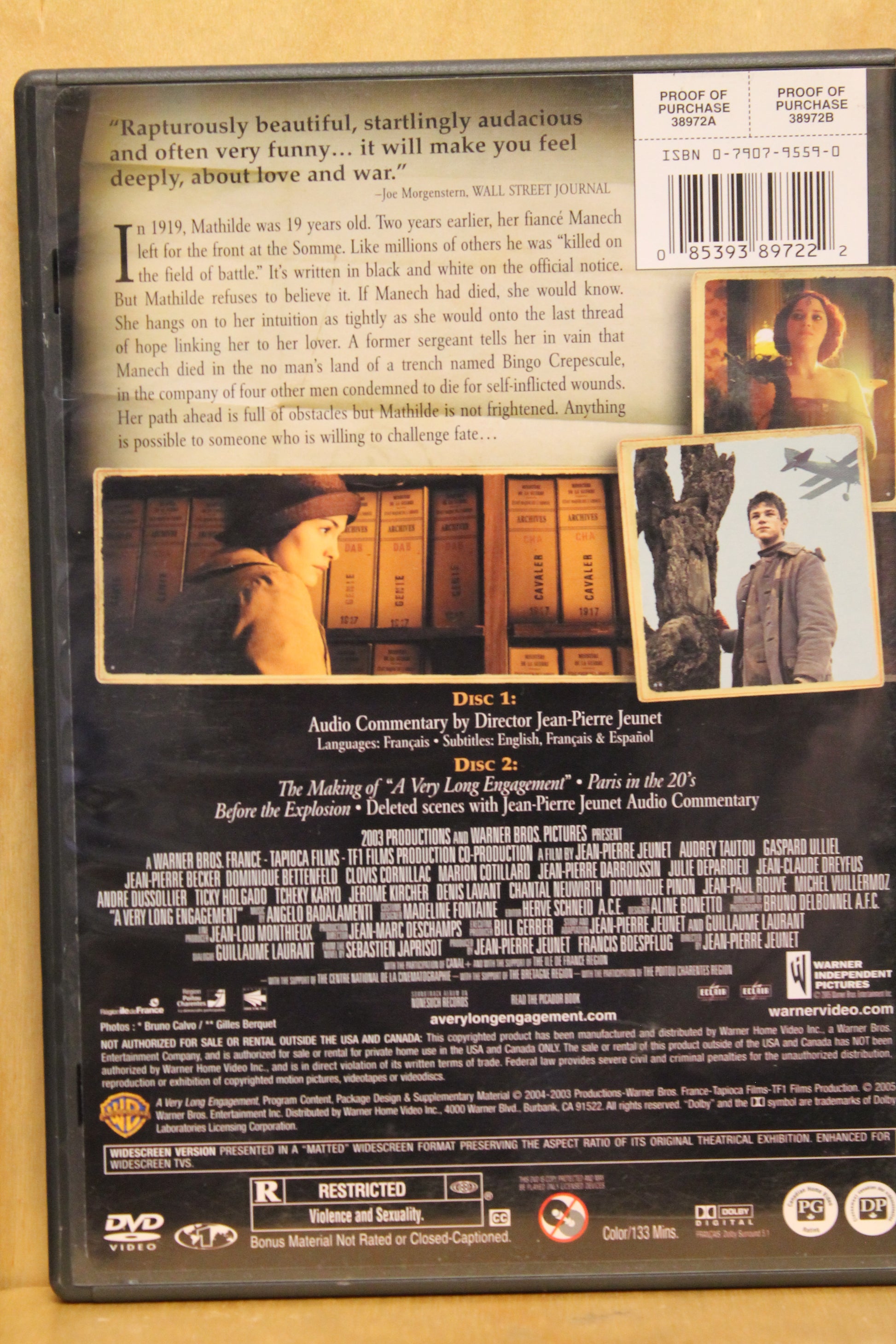 A Very Long Engagement DVD