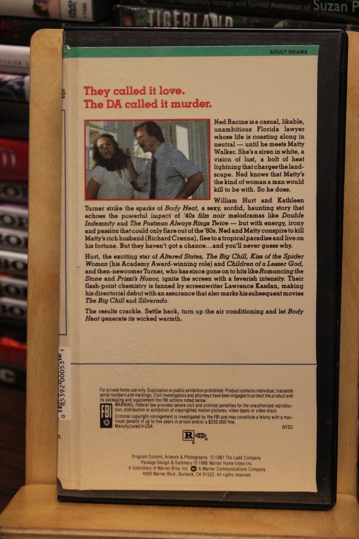 Body Heat VHS